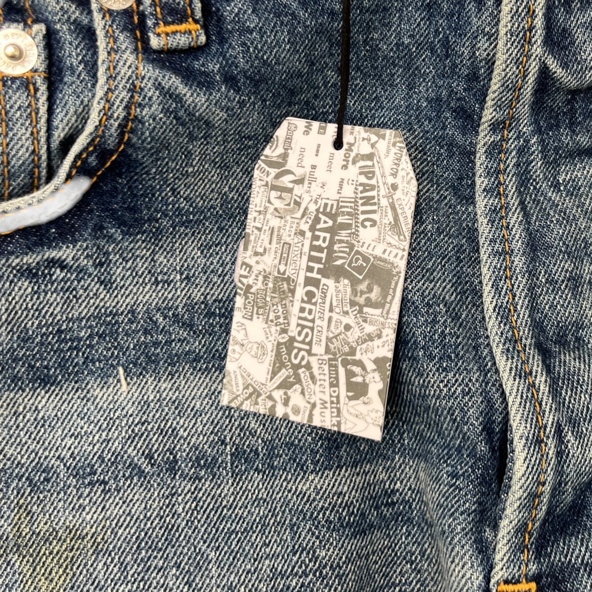 Men's 5001 Selvage Jeans Blue Size Waist 30" - Image 8