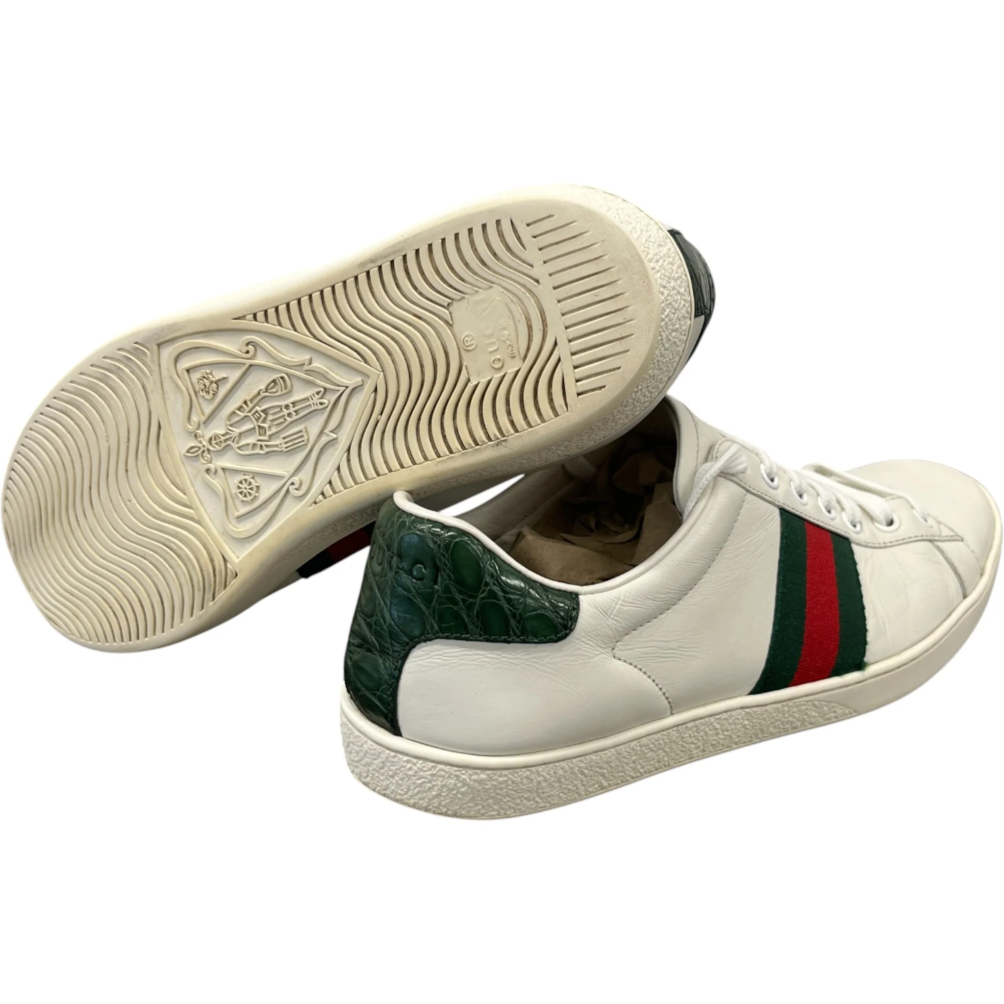 Men's Ace Low Trainers White Size EU 40 / UK 6 - Image 10