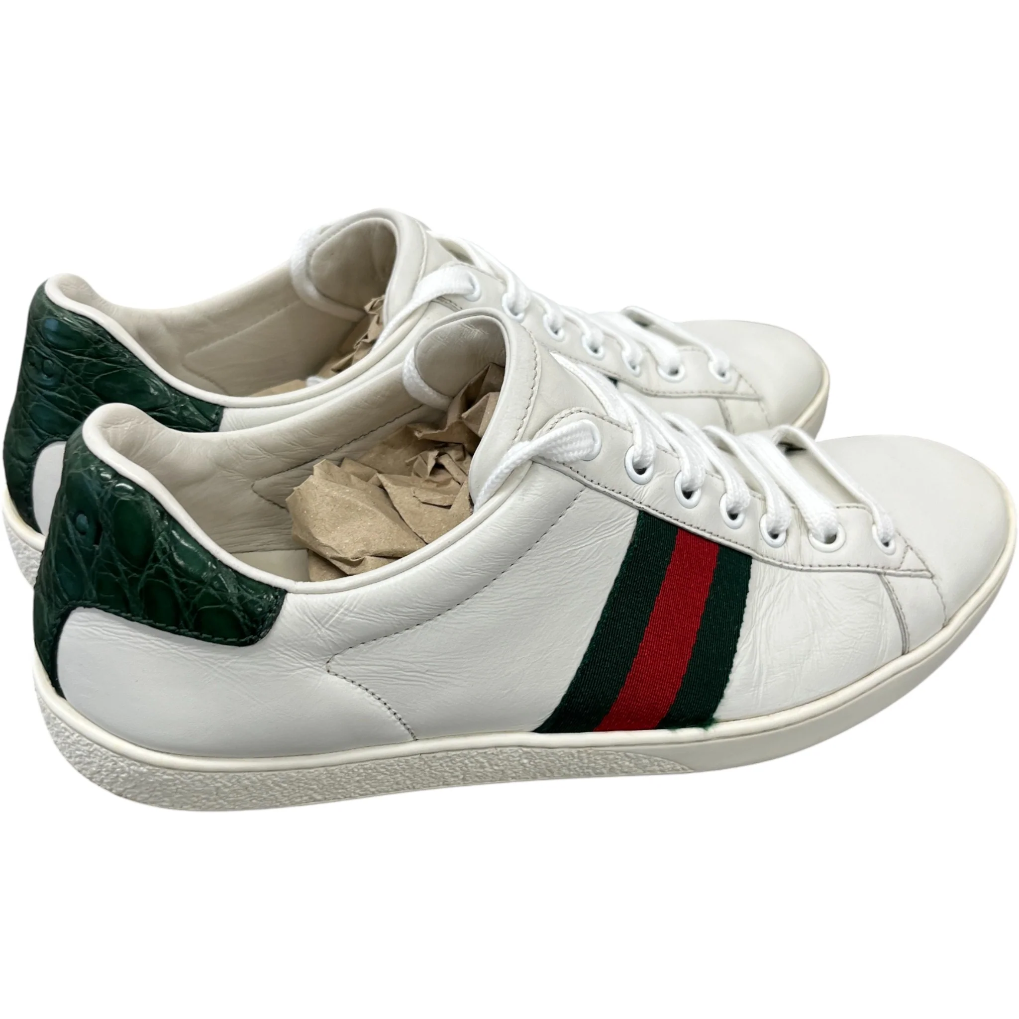 Men's Ace Low Trainers White Size EU 40 / UK 6 - Image 8