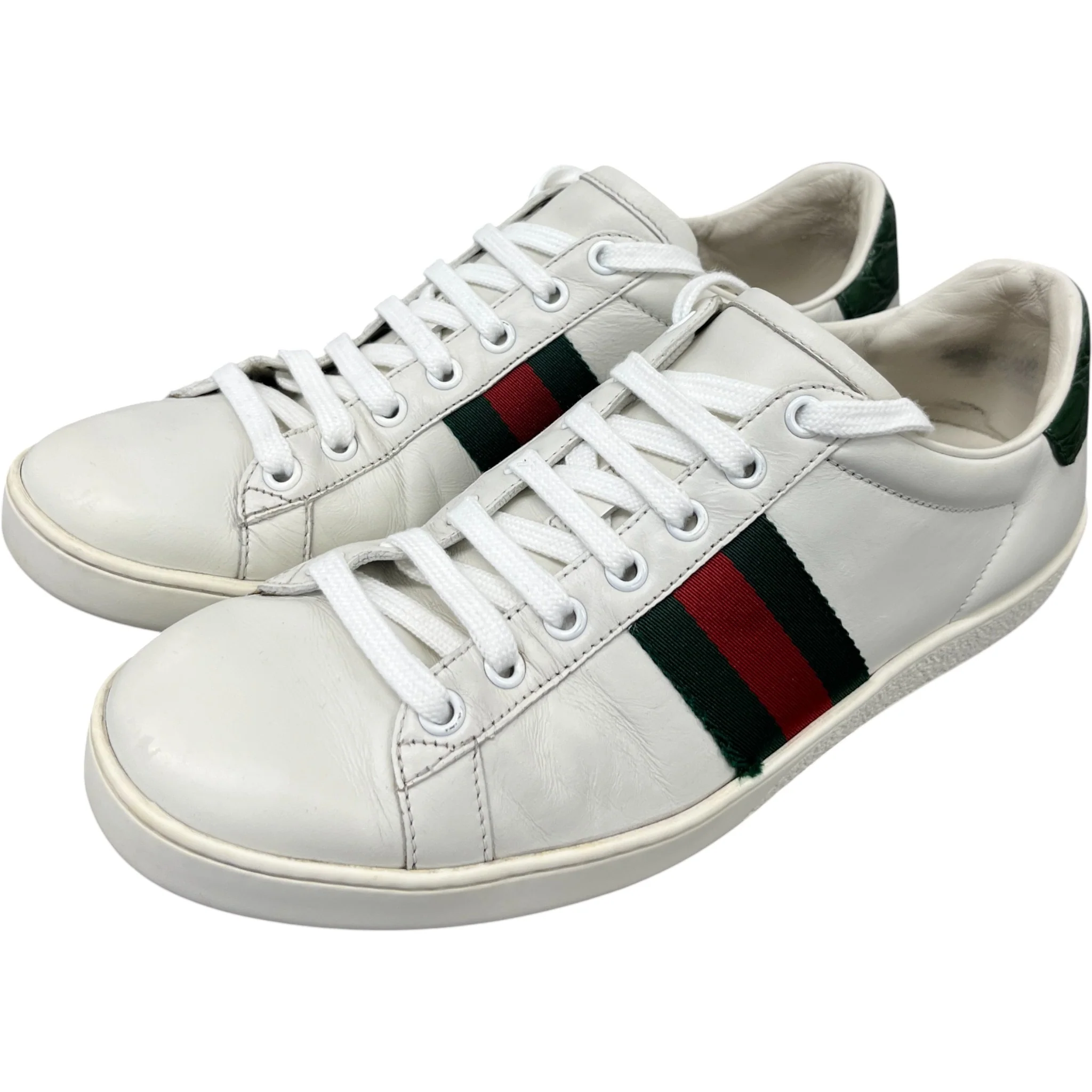 Men's Ace Low Trainers White Size EU 40 / UK 6 - Image 9