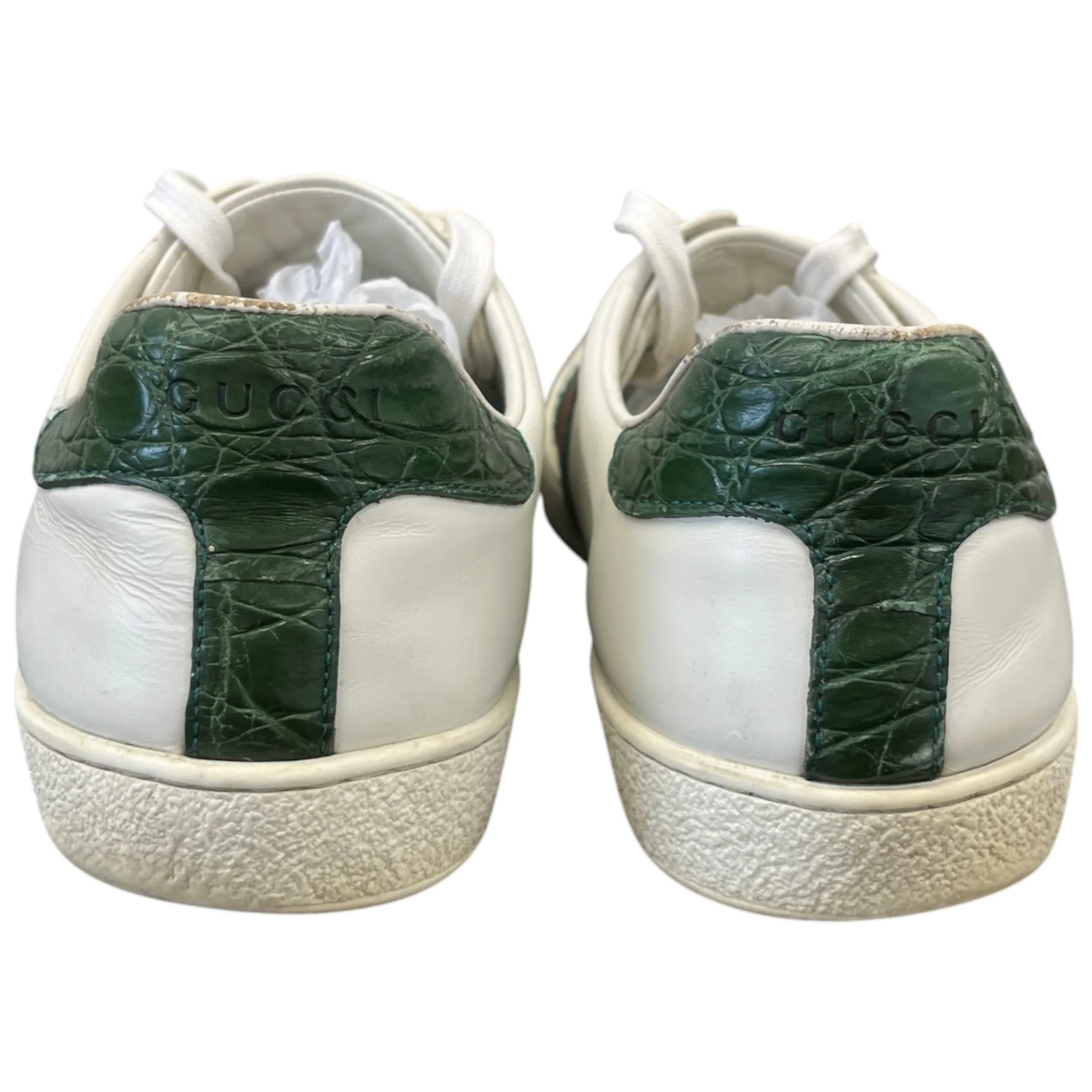 Men's Ace Low Trainers White Size EU 42 / UK 8 - Image 7