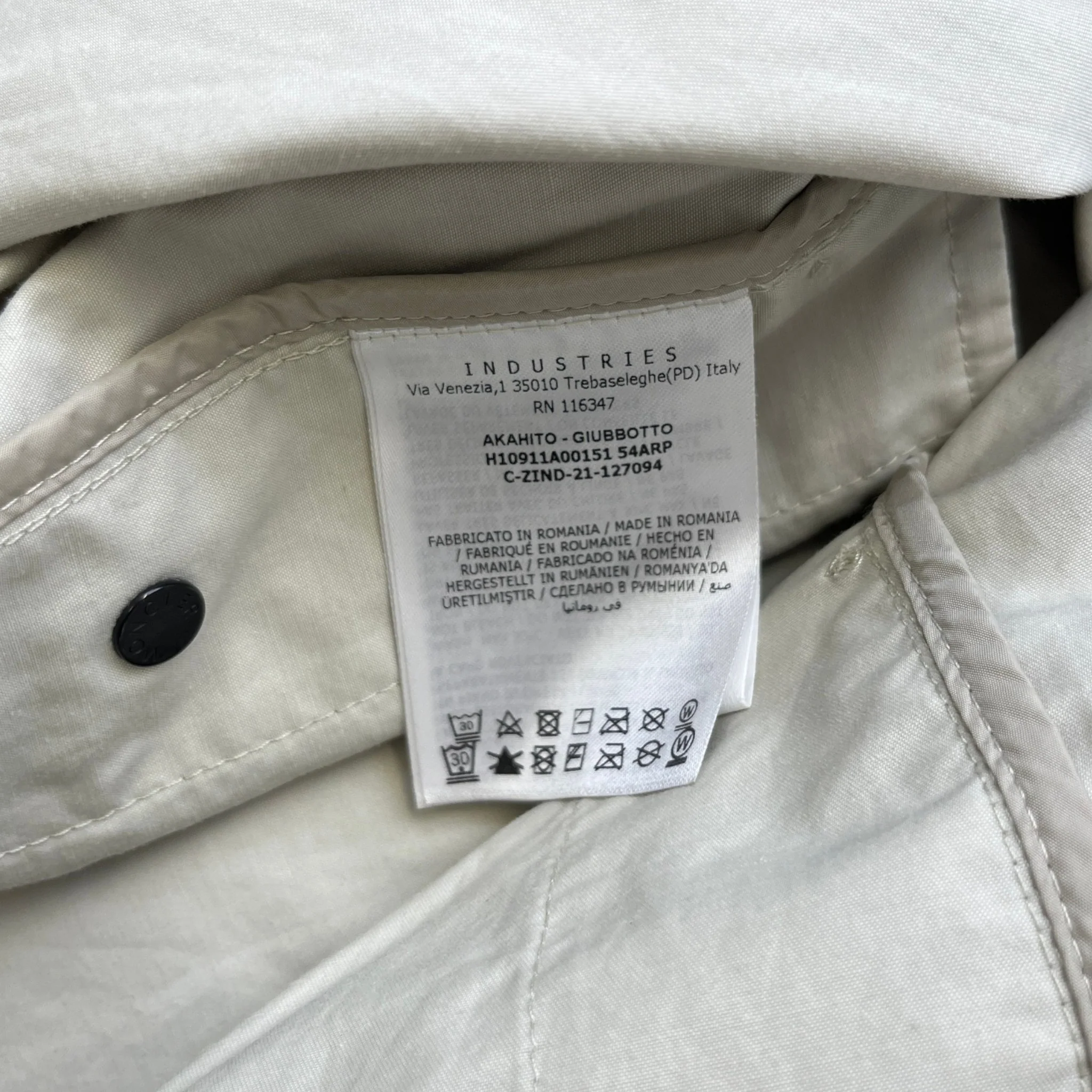 Men's Akahito Jacket Cream Size 6 / XXXL - Image 9