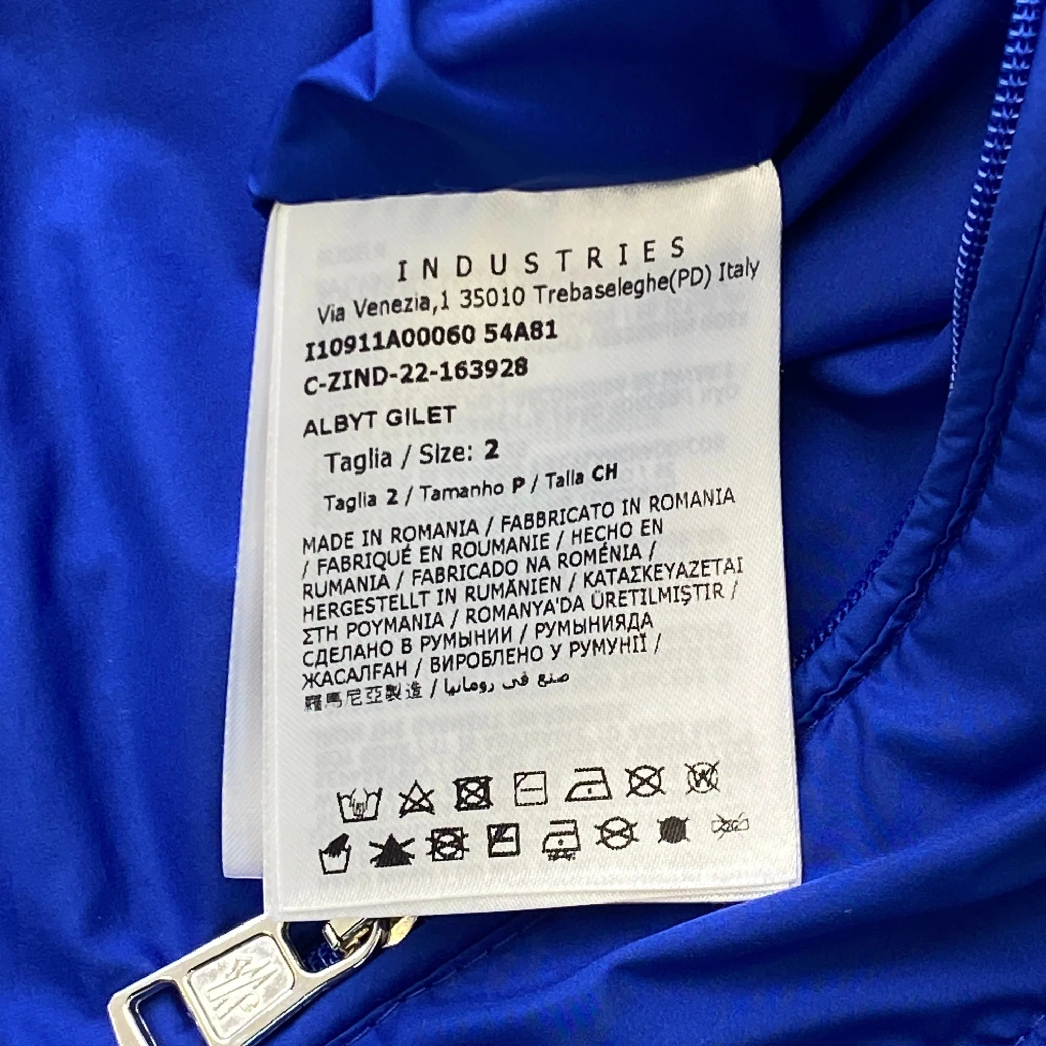 Men's Albyt Gilet Blue Size 2 / M - Image 7
