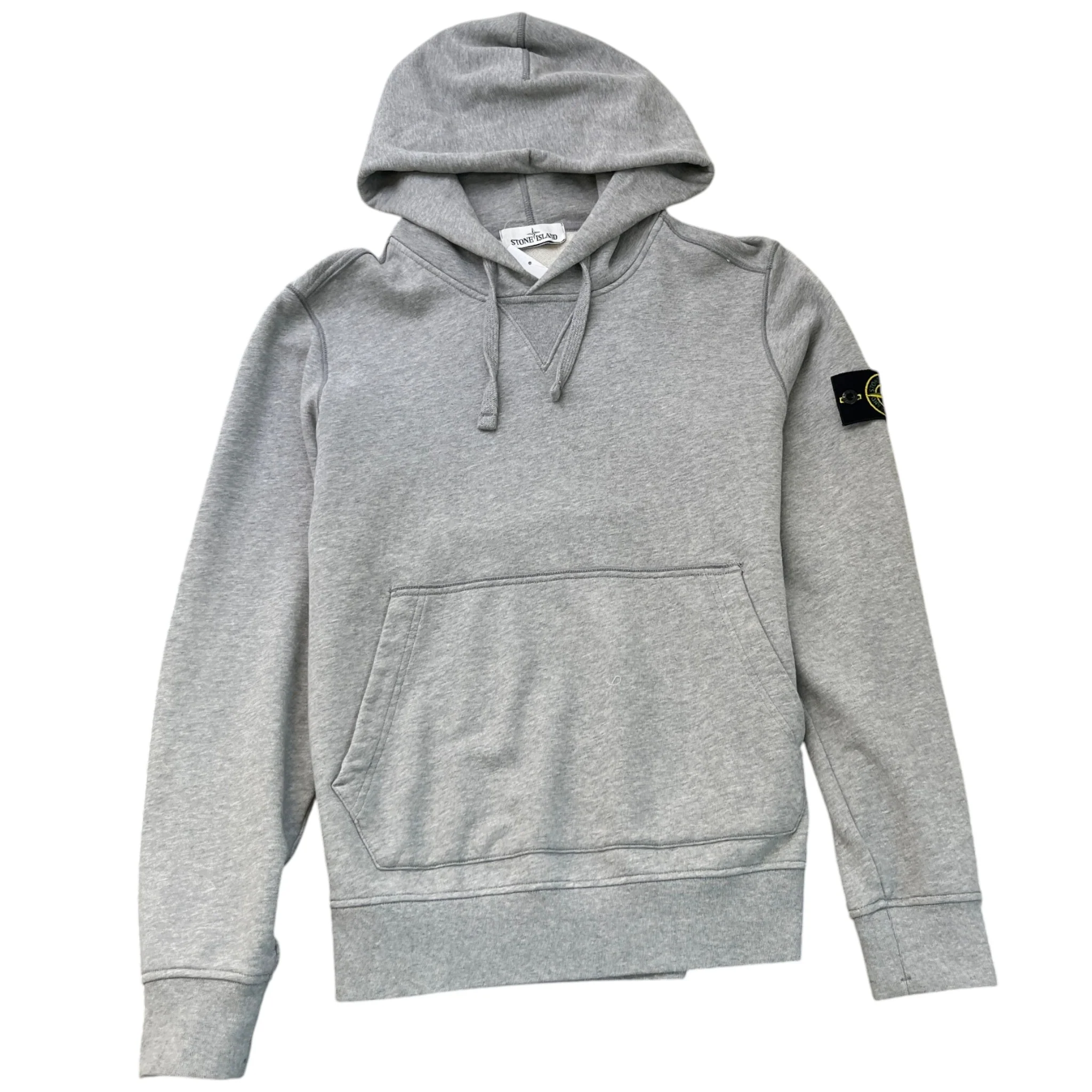 Men's Applique Logo Hoodie Grey Size M