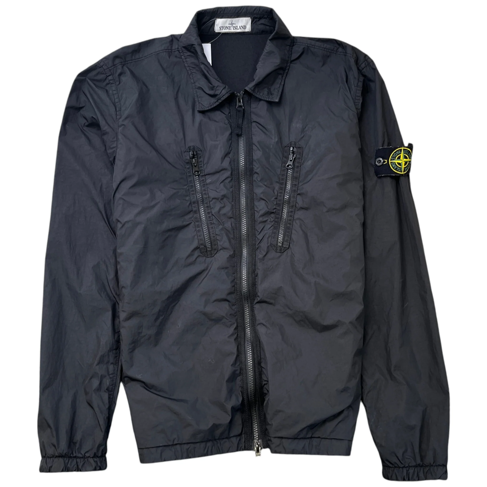 Men's Applique Logo Jacket Black Size M