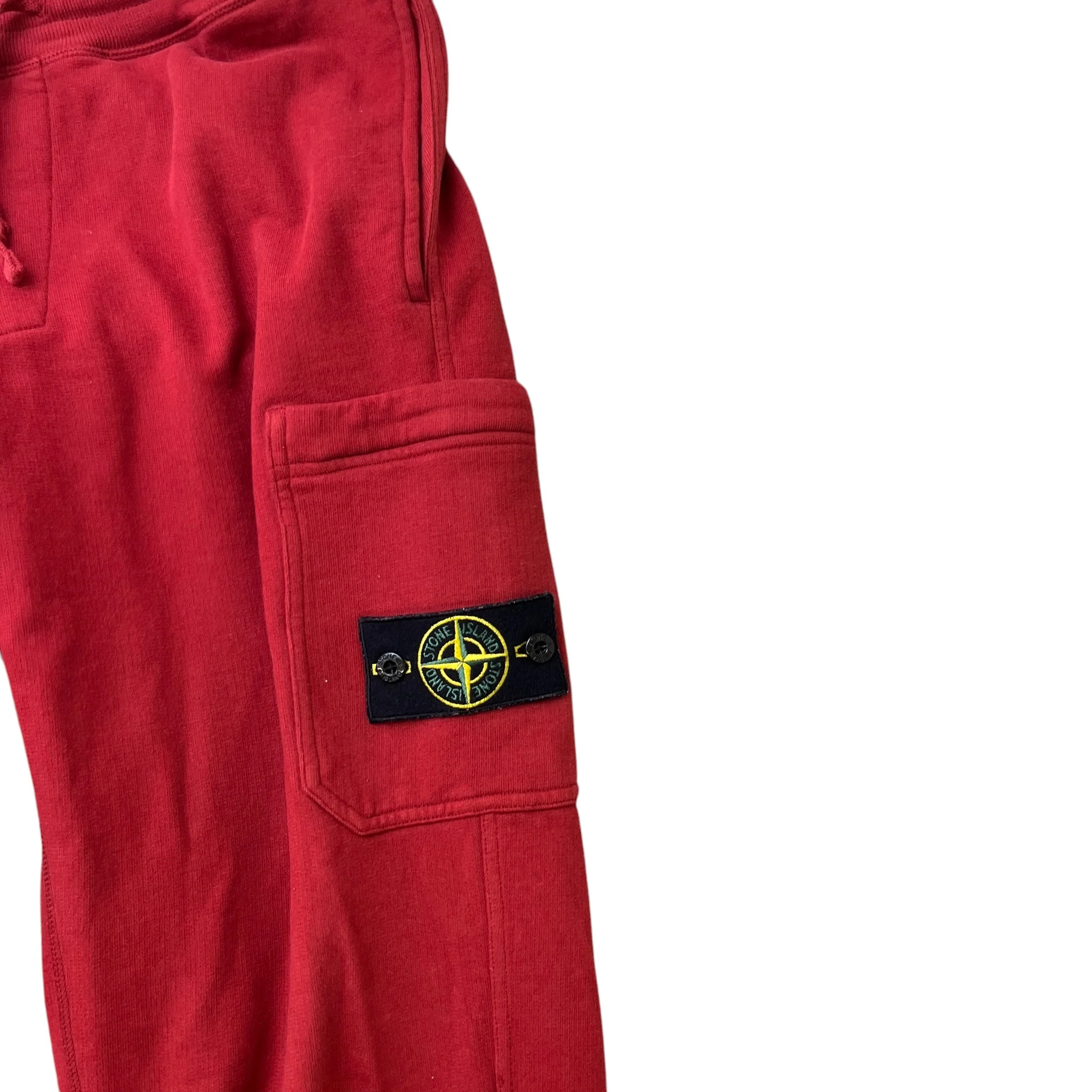 Men's Applique Logo Joggers Red Size M - Image 6