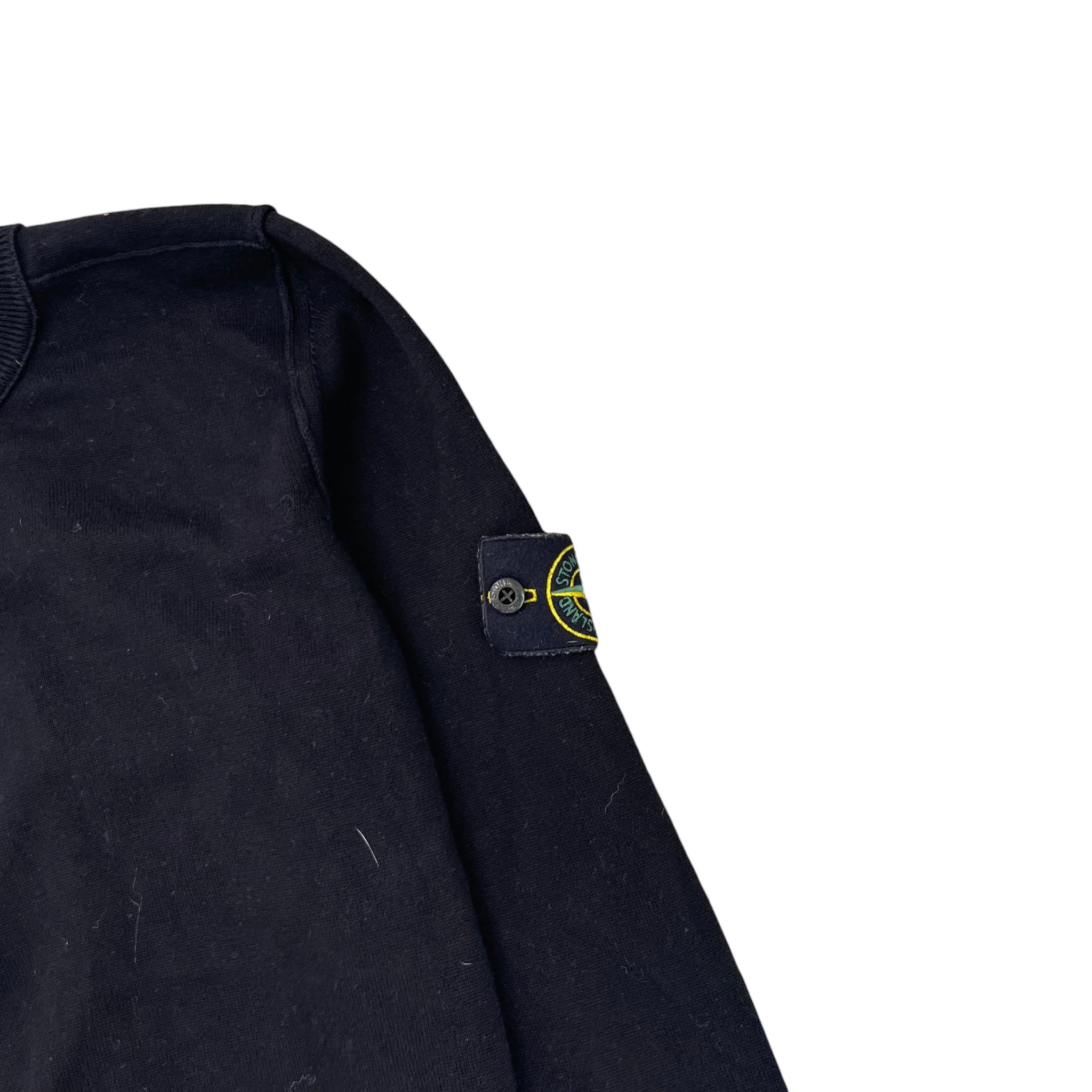 Men's Applique Logo Jumper Black Size S - Image 5