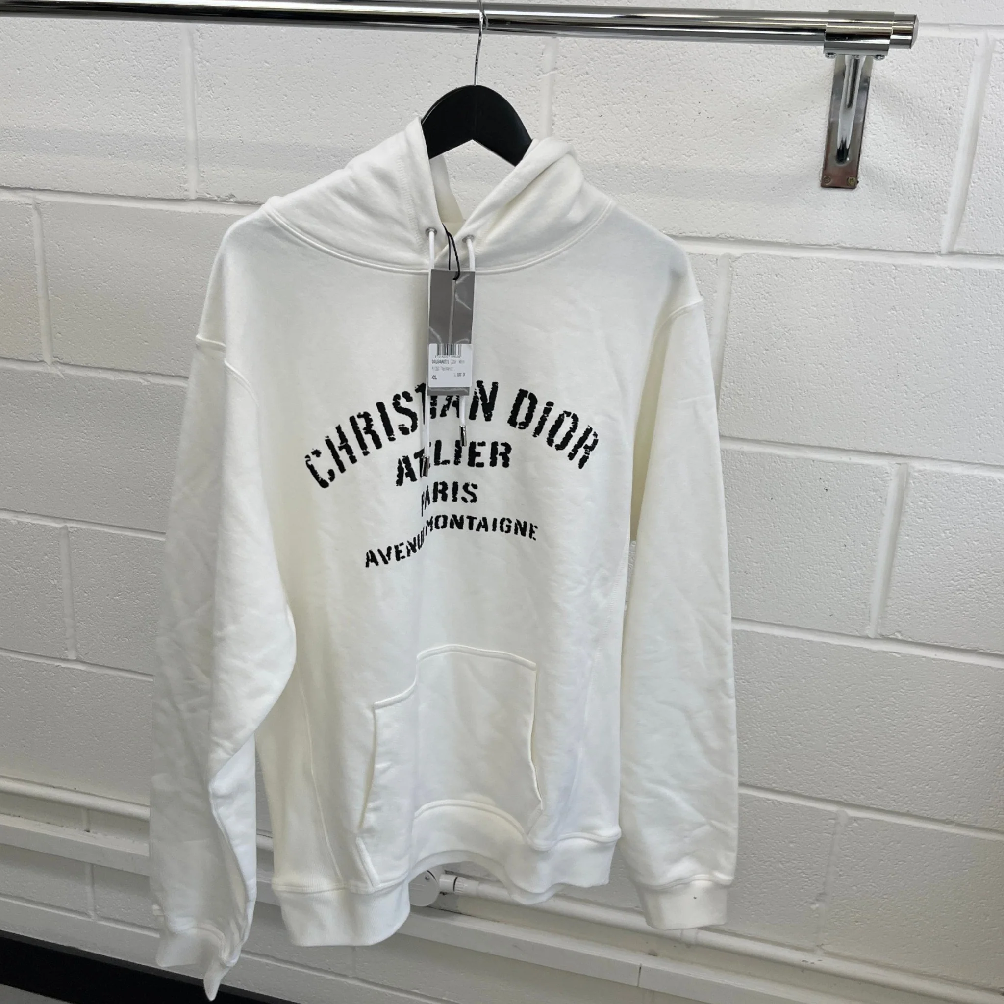 Men's Atelier Hoodie White Size XXL - Image 11