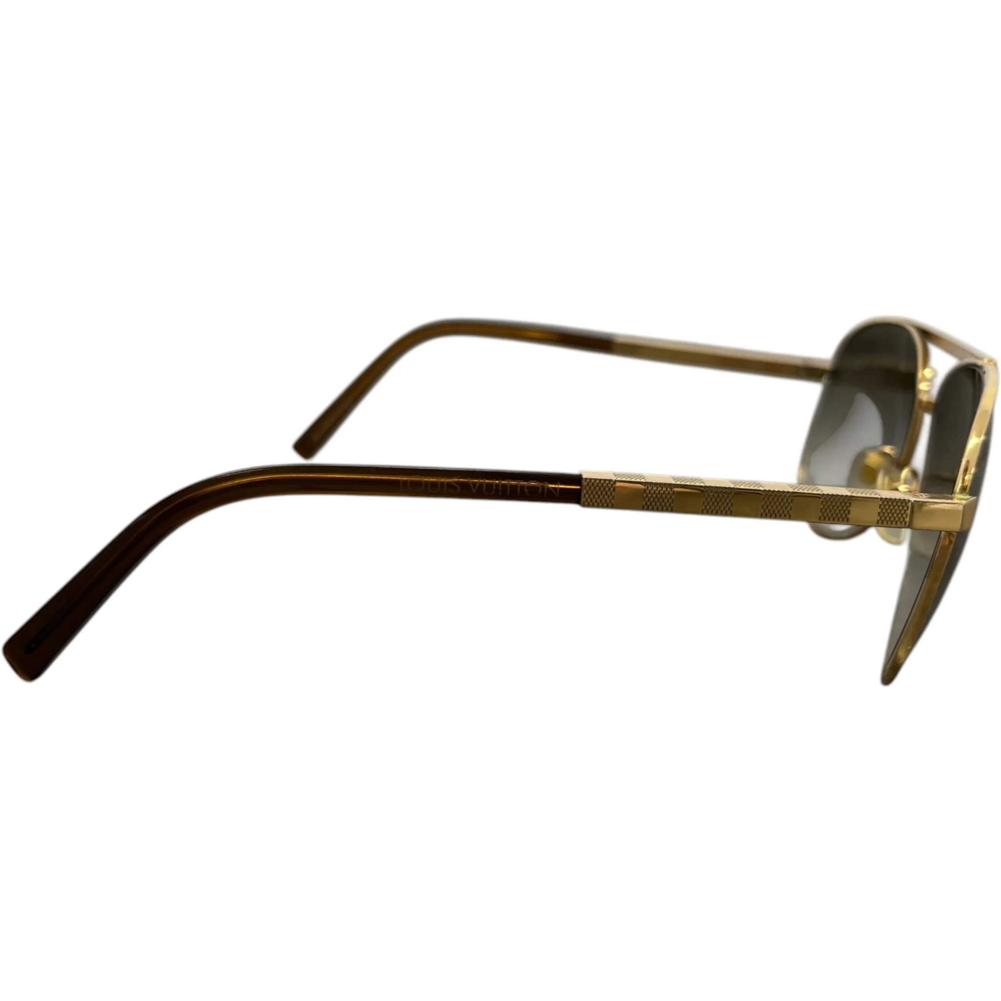 Men's Attitude Pilote Sunglasses Gold - Image 5