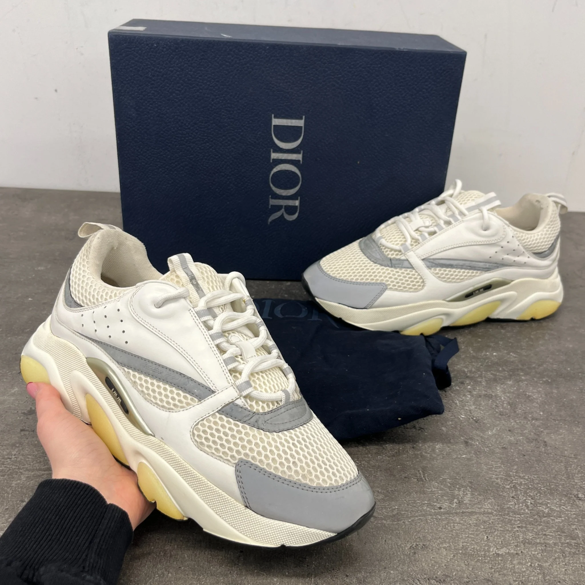Men's B22 Low Trainers White Size EU 42 / UK 8 - Image 12