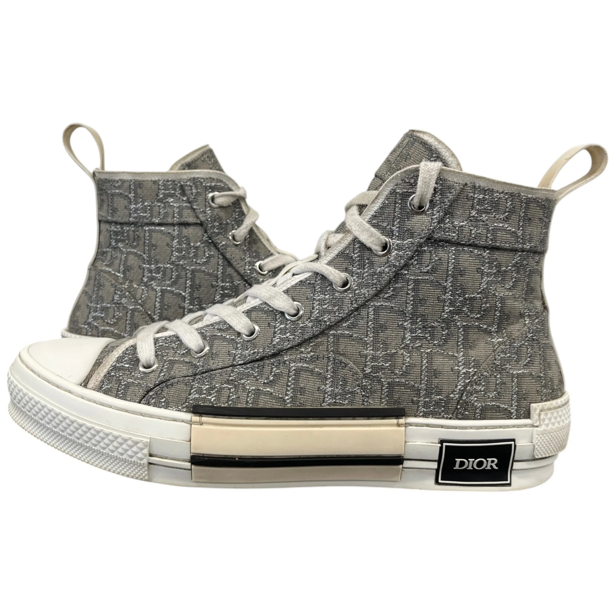 Men's B23 High Trainers Grey Size EU 41 / UK 7 - Image 3