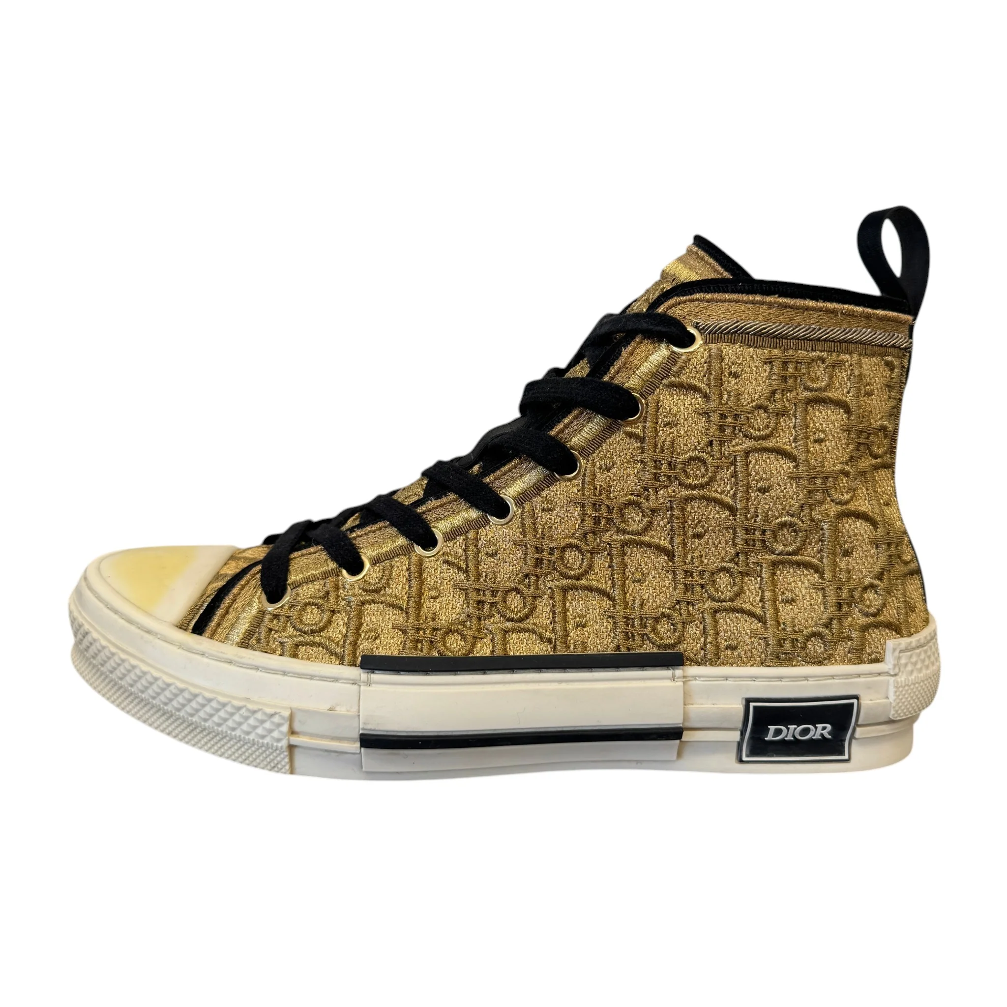 Men's B23 Oblique Cannetille High Trainers Gold Size EU 42 / UK 8 - Image 7