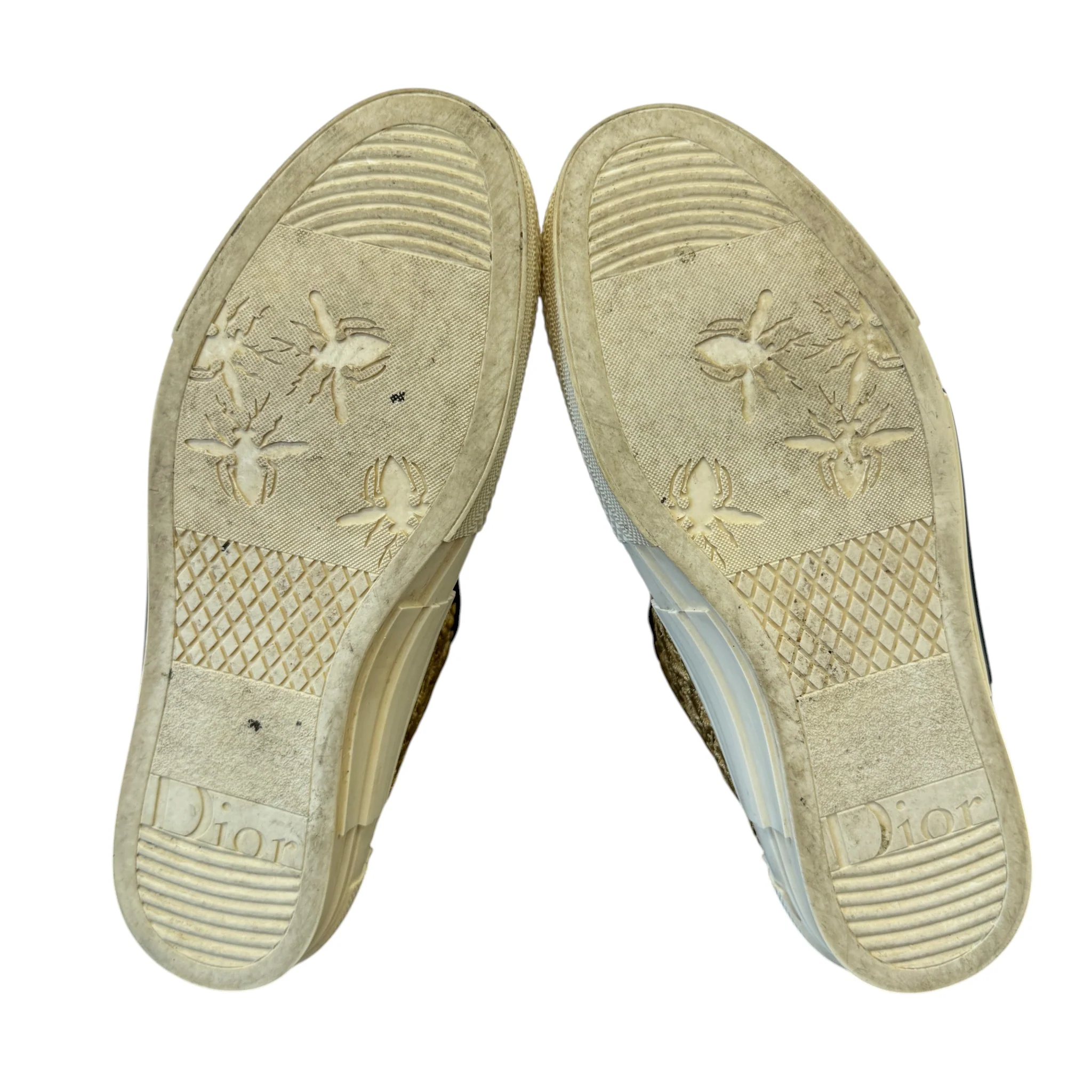 Men's B23 Oblique Cannetille High Trainers Gold Size EU 42 / UK 8 - Image 9