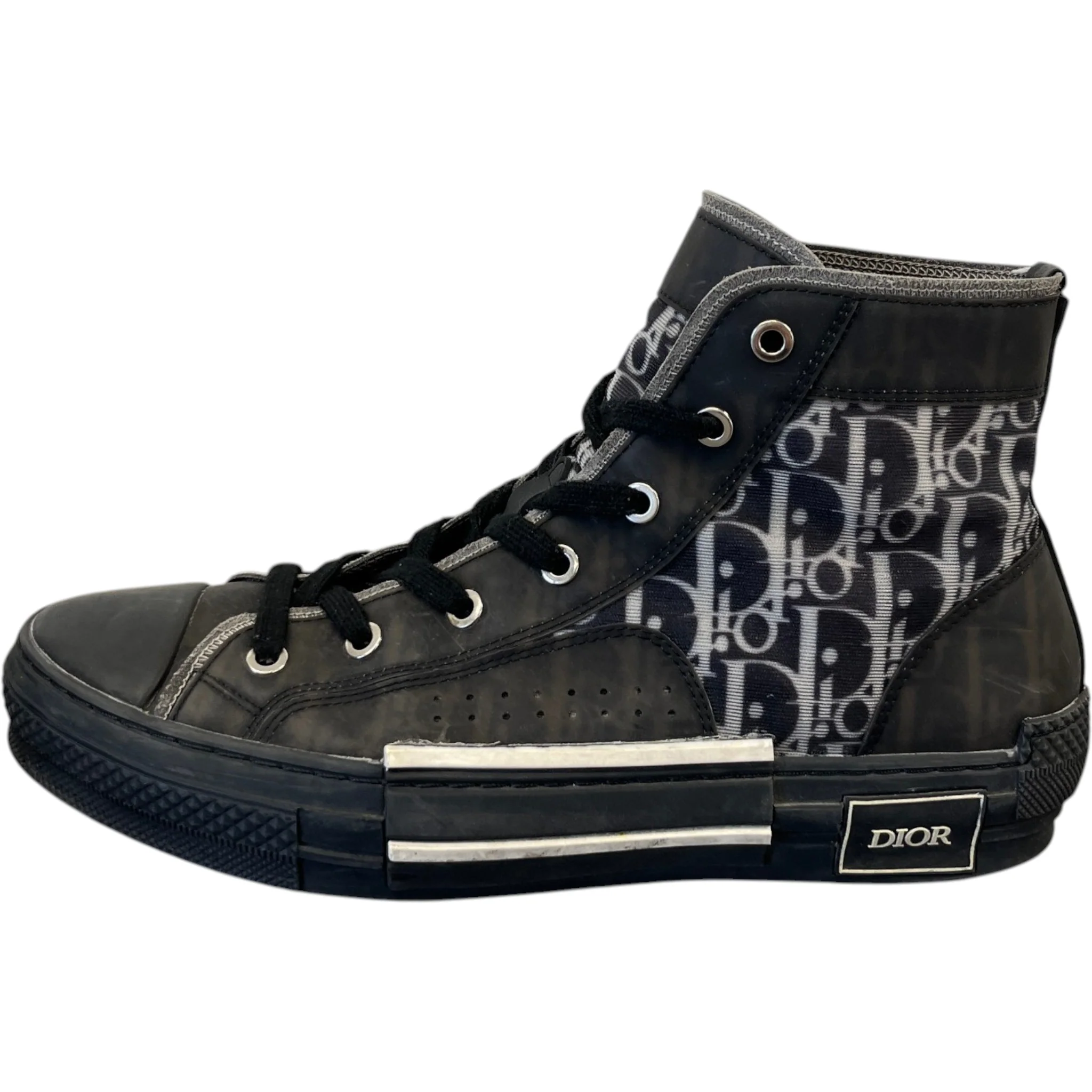 Men's B23 Oblique High Trainers Black Size EU 41 / UK 7 - Image 5