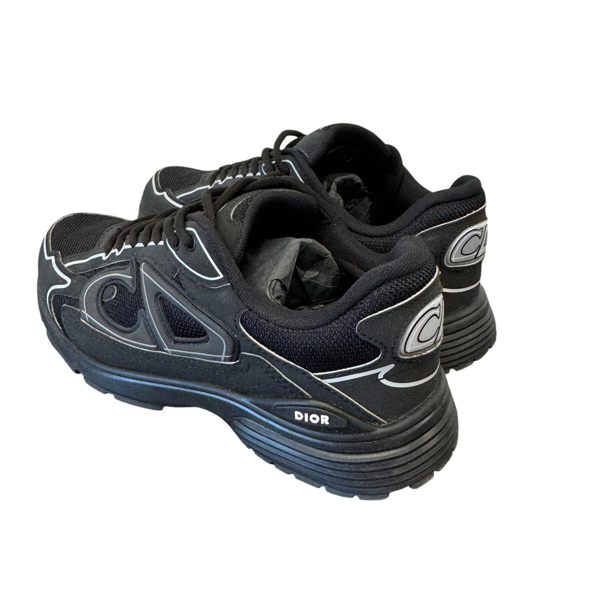 Men's B30 Low Trainers Black Size EU 42 / UK 8 - Image 8