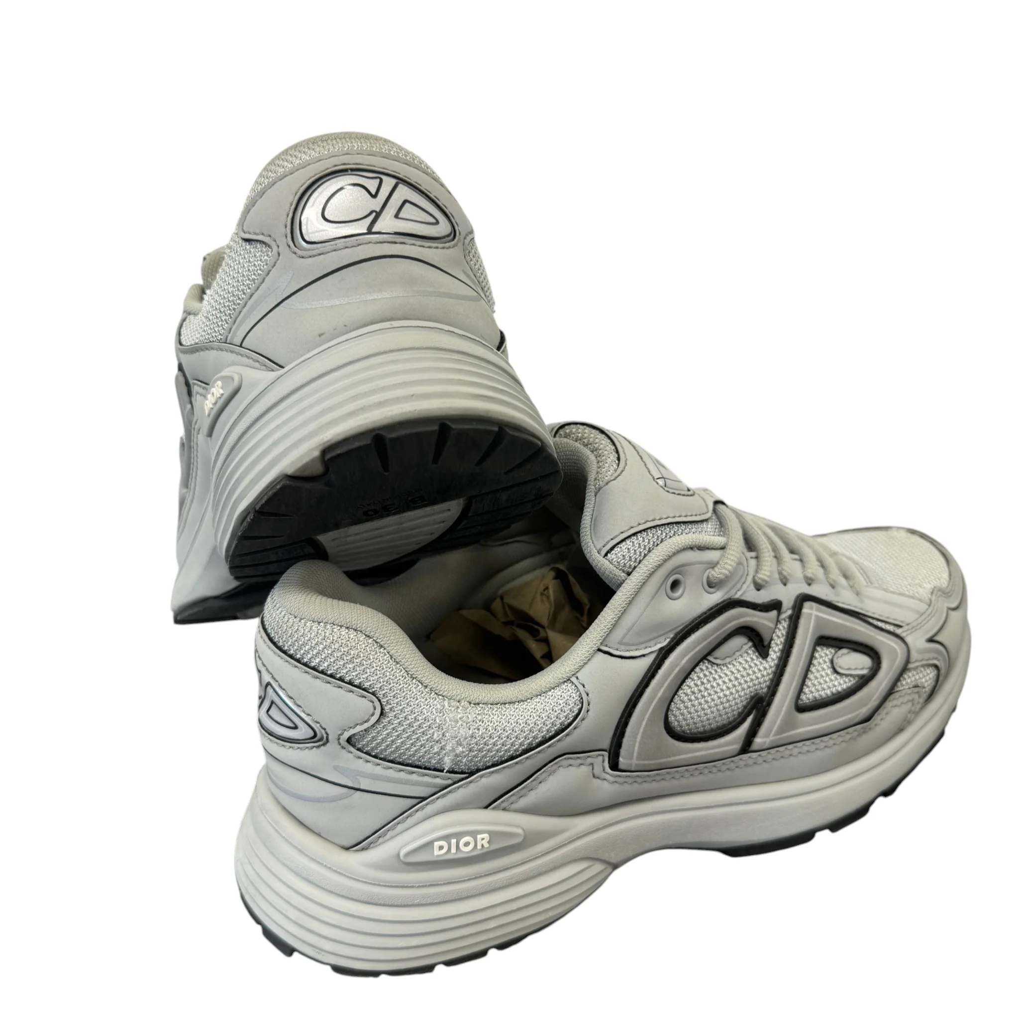 Men's B30 Low Trainers Grey Size EU 41 / UK 7 - Image 8