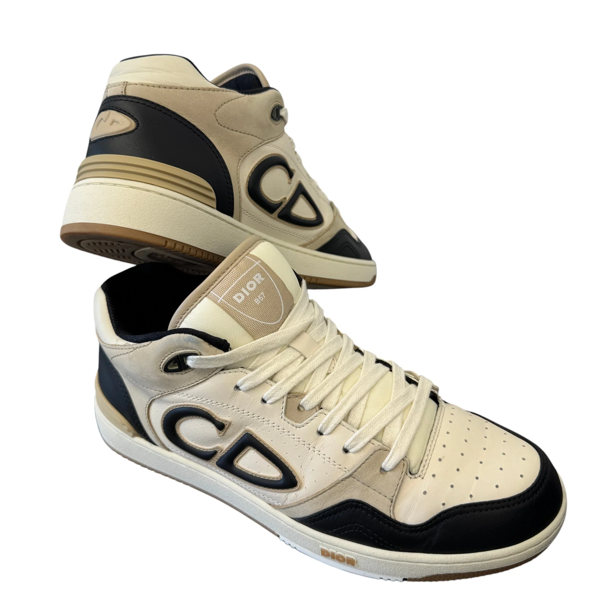 Men's B57 Low Trainers Beige Size EU 41 / UK 7 - Image 10