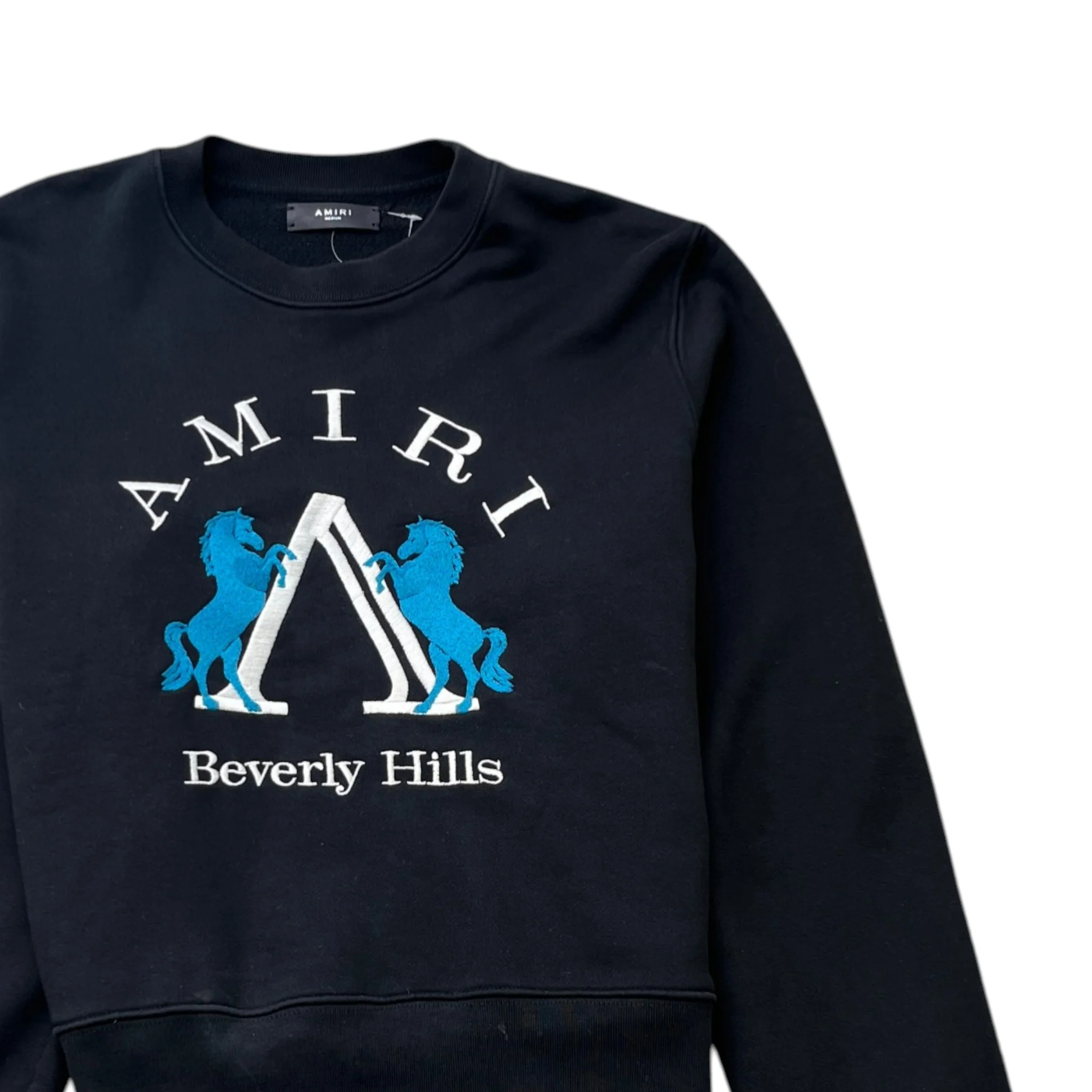 Men's Beverly Hills Crewneck Sweatshirt Black Size M - Image 3