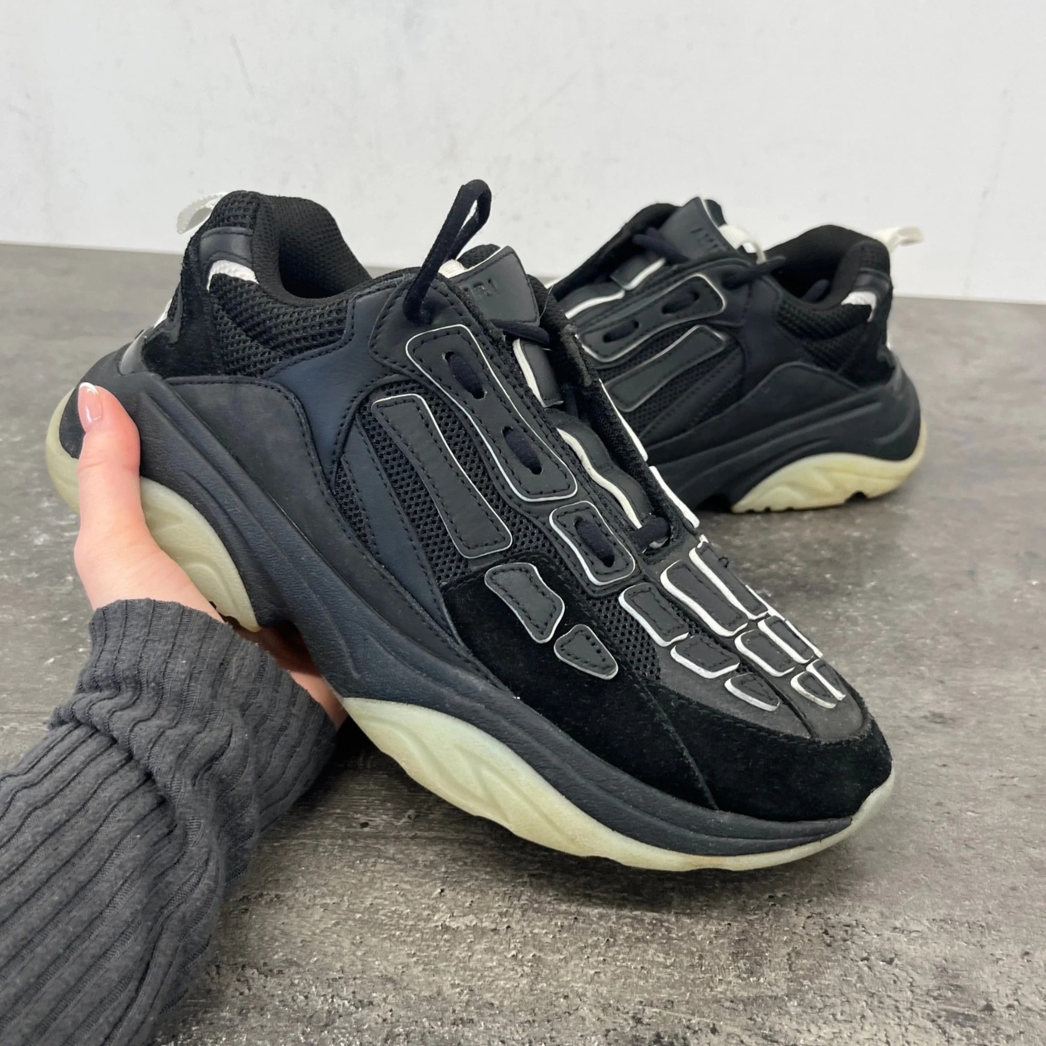 Men's Bone Runner Low Trainers Black Size EU 41 / UK 7 - Image 12