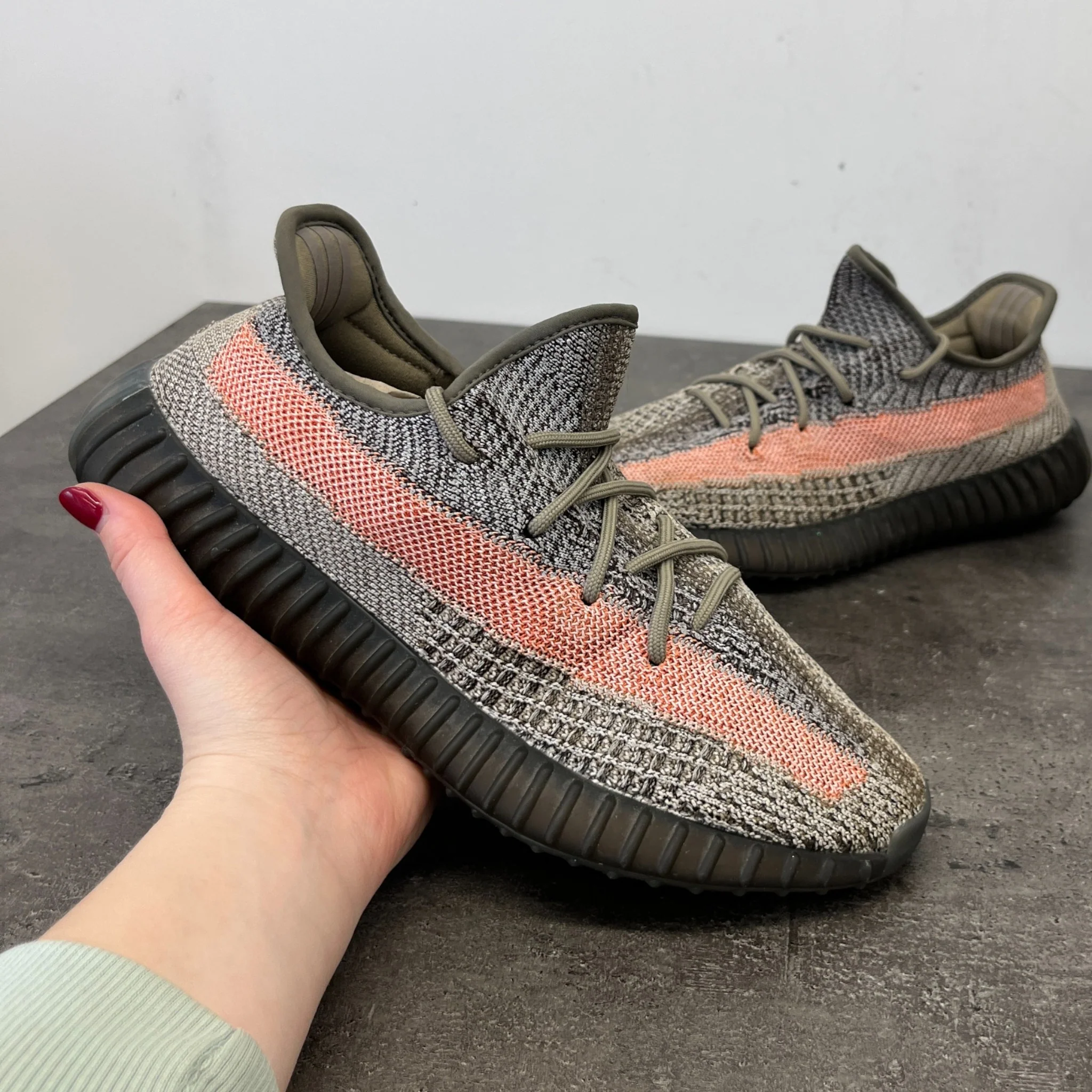 Men's Boost 350 Low Trainers Grey Size EU 41.5 / UK 7.5 - Image 12