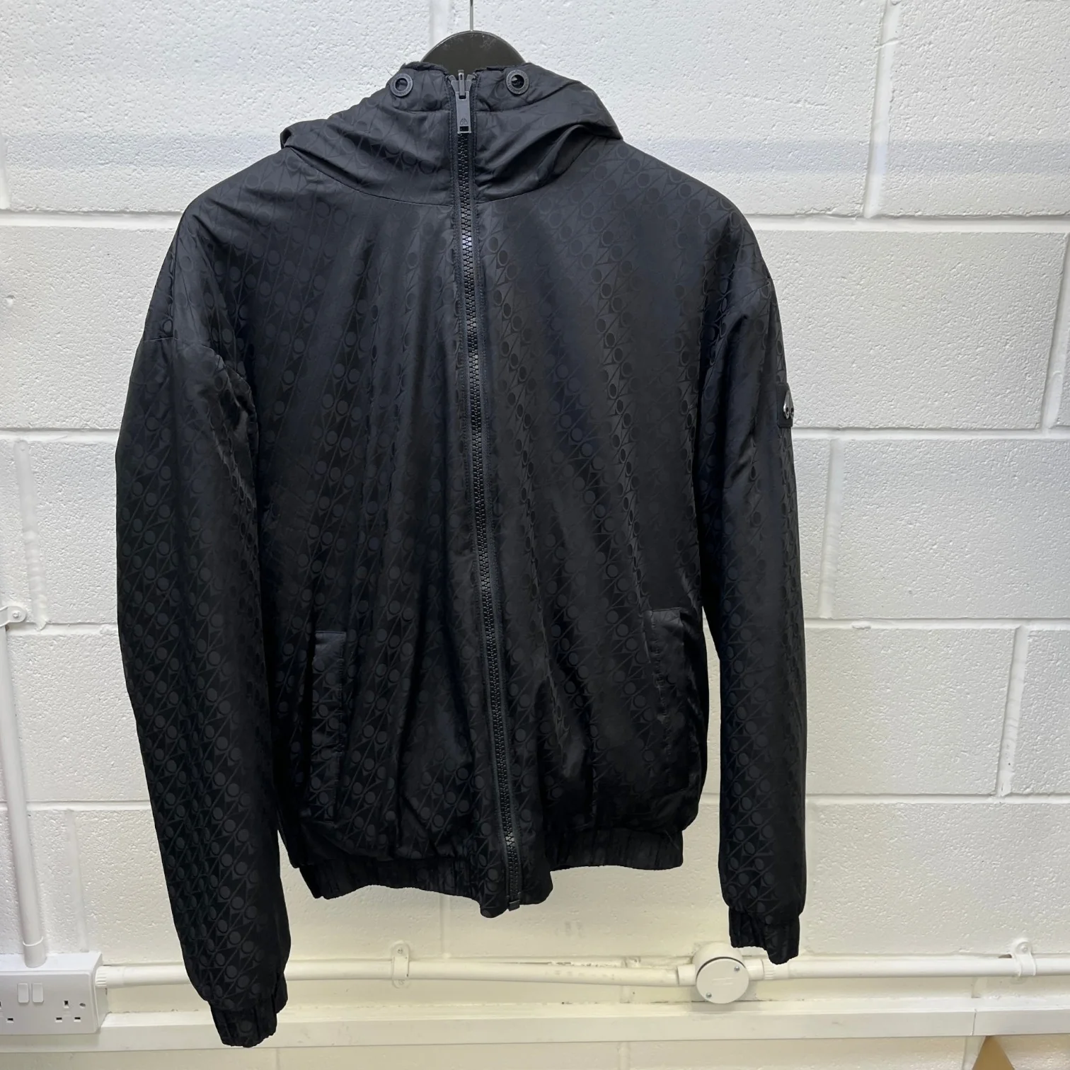 Men's Borden Monogram Bunny Reversible Jacket Black Size S - Image 13