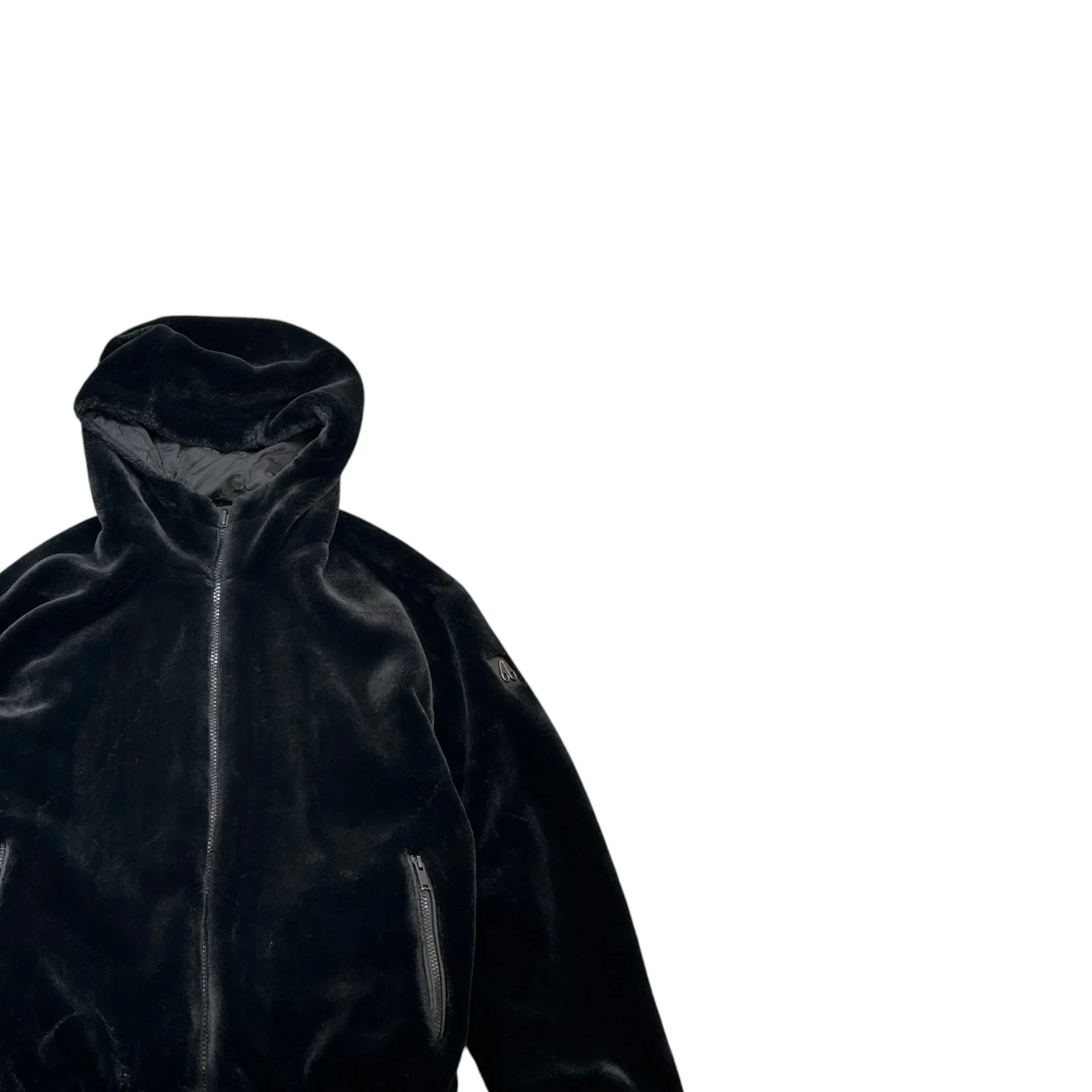 Men's Borden Monogram Bunny Reversible Jacket Black Size S - Image 8
