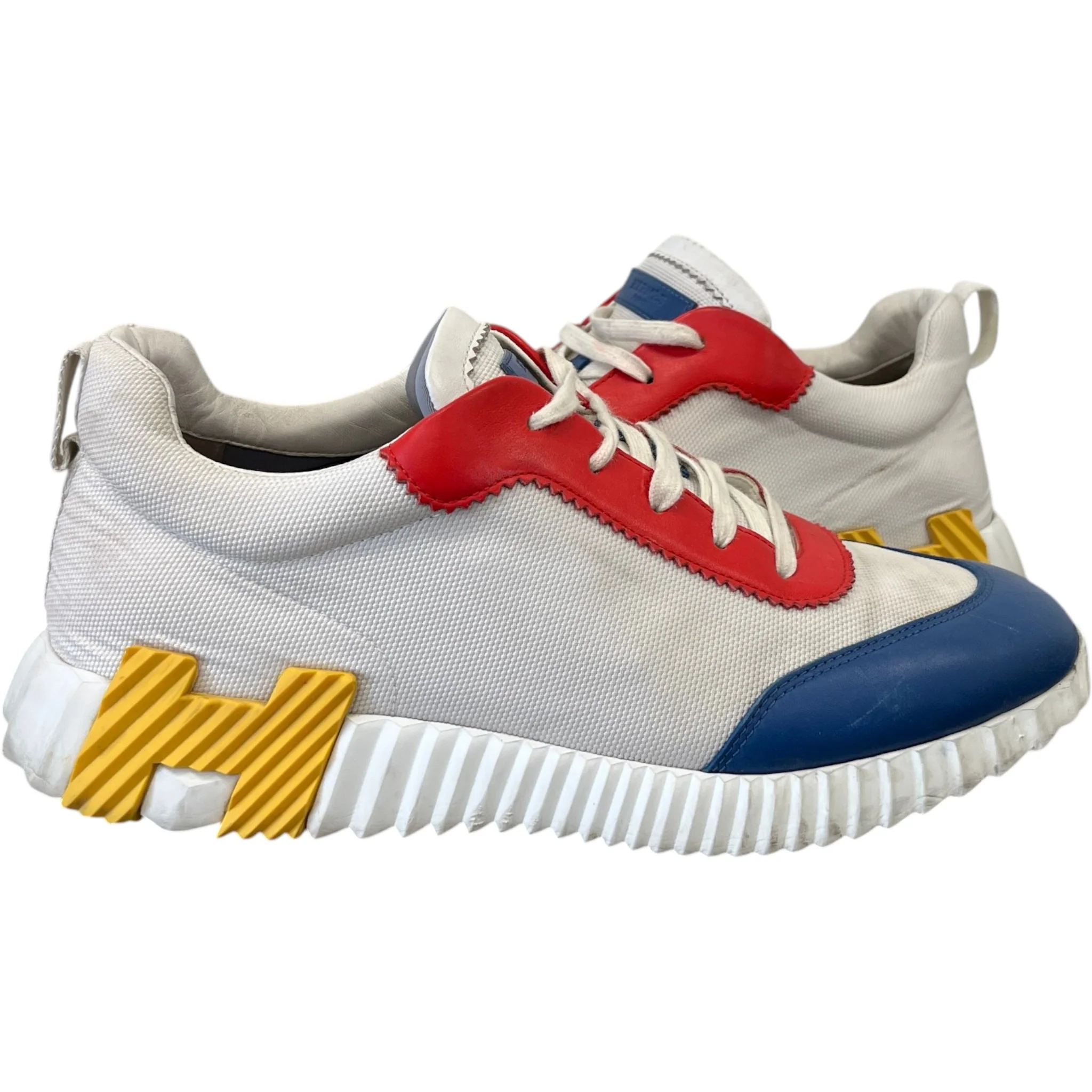 Men's Bouncing Low Trainers White Size EU 43 / UK 9 - Image 3