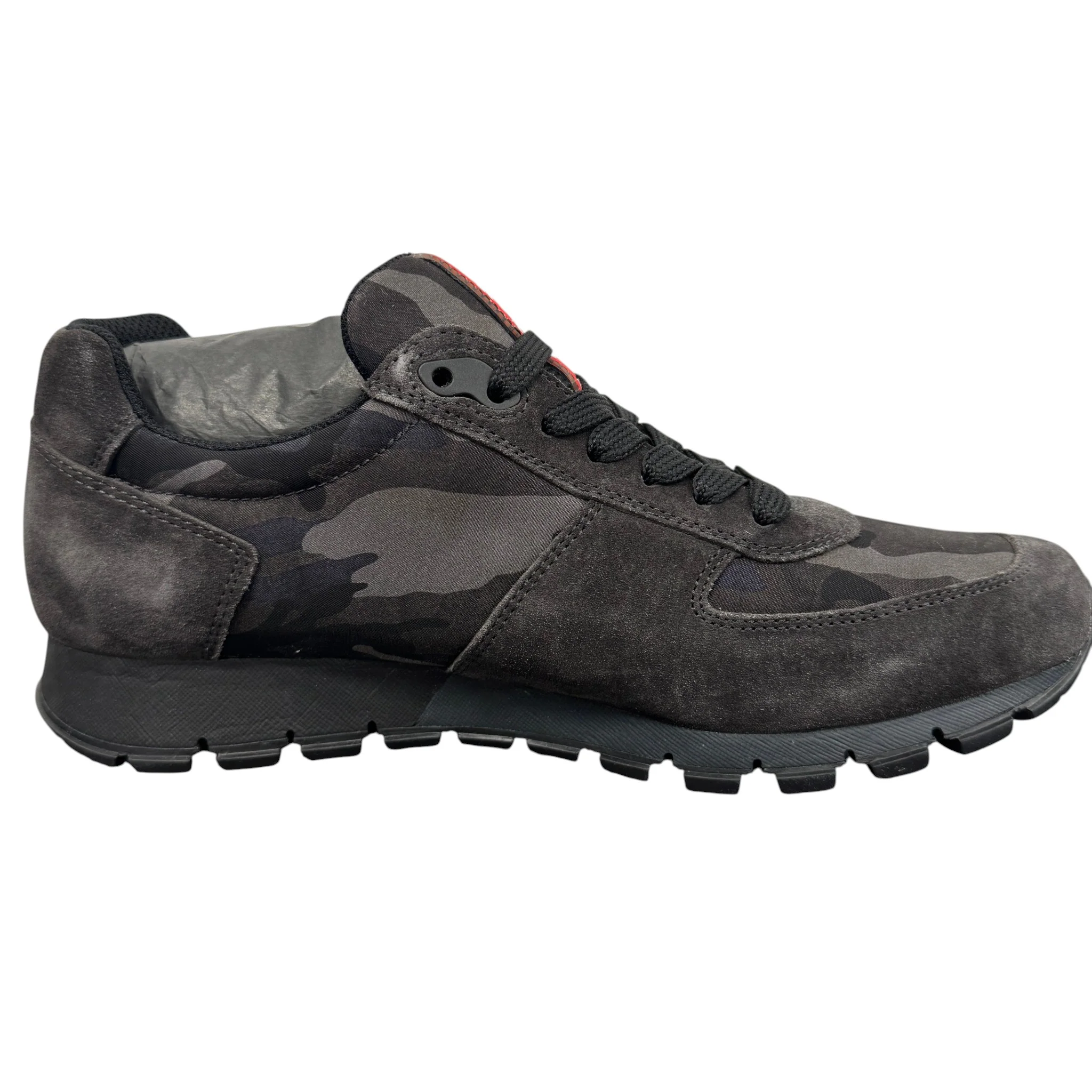Men's Camo Runner Low Trainers Grey Size EU 40.5 / UK 6.5 - Image 5