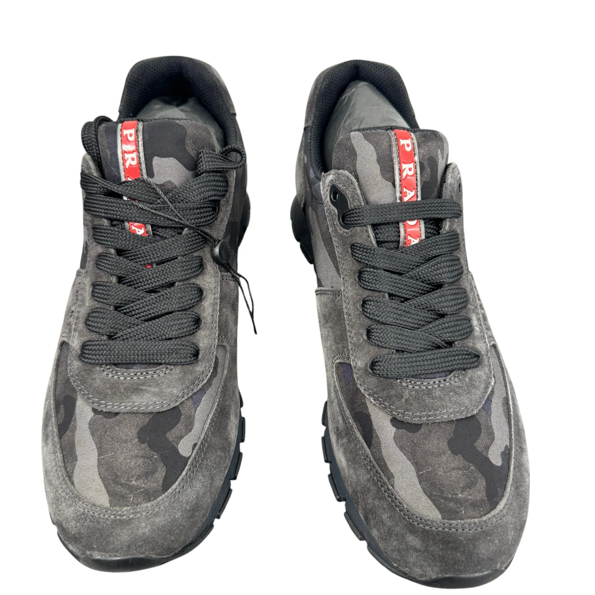Men's Camo Runner Low Trainers Grey Size EU 40.5 / UK 6.5 - Image 6