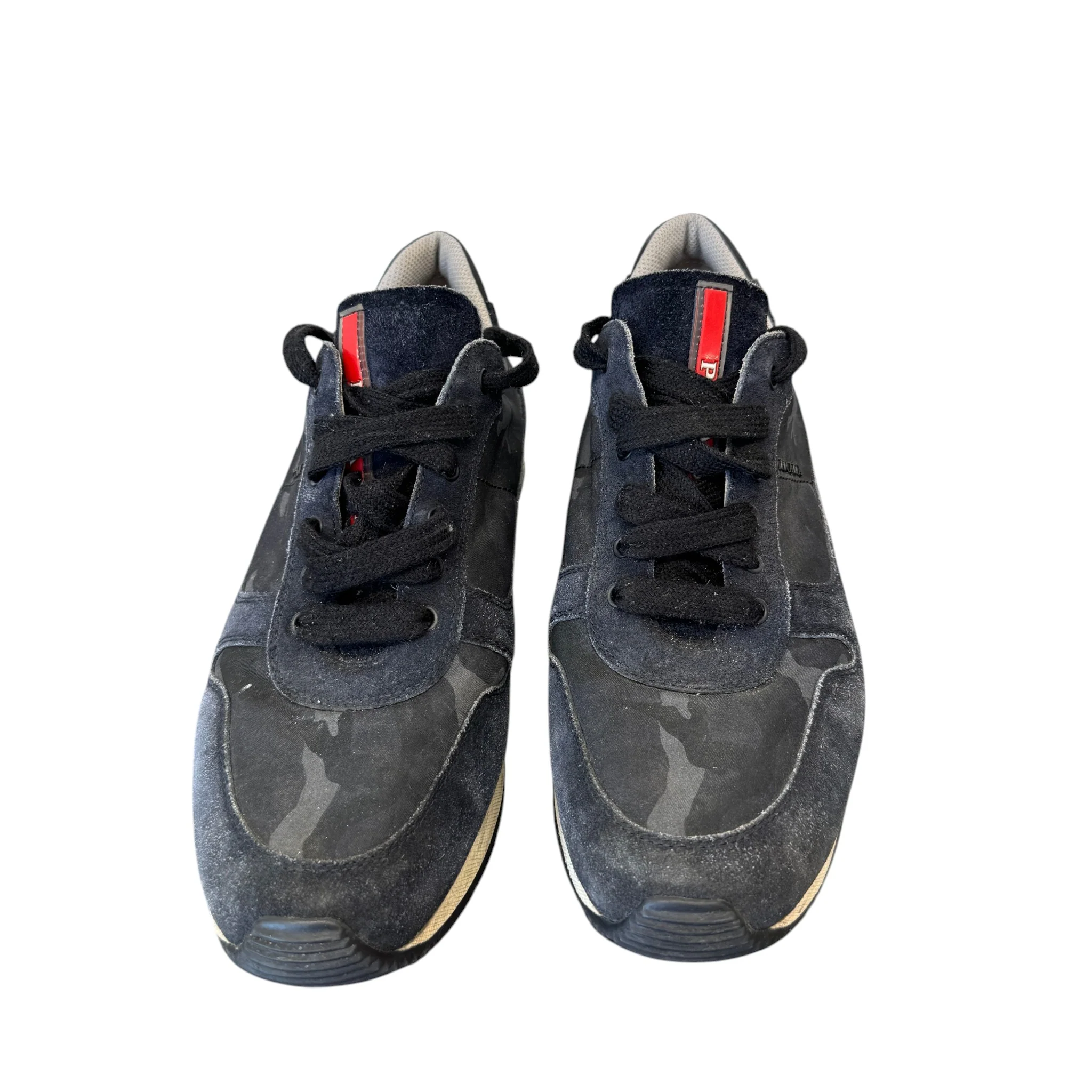Men's Camo Runners Low Trainers Black Size EU 39 / UK 5 - Image 7