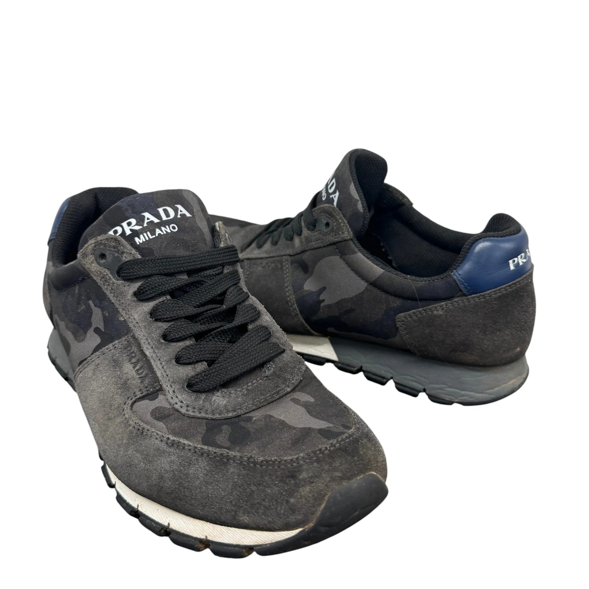 Men's Camoflague Logo Low Trainers Black Size EU 40.5 / UK 6.5 - Image 3