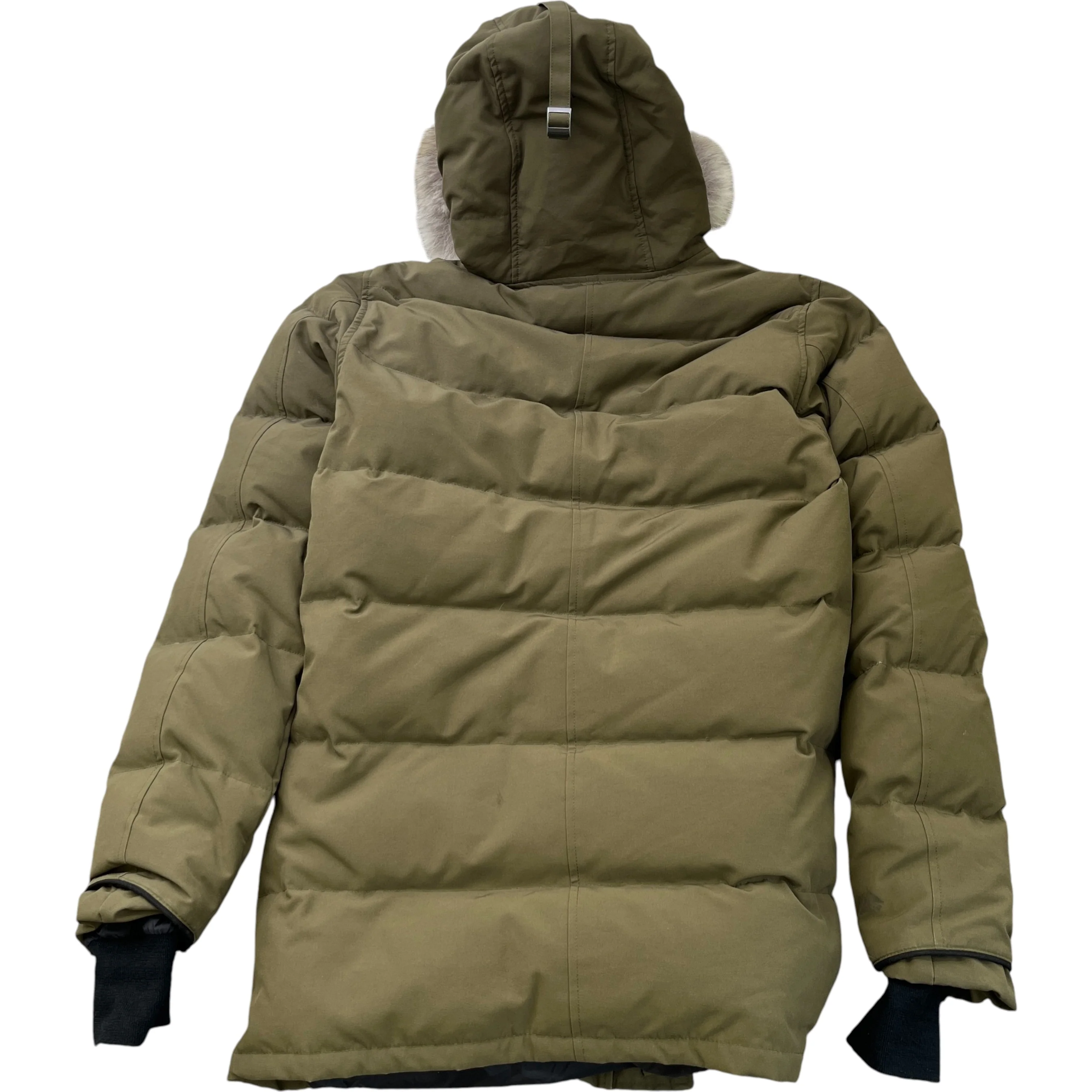 Men's Carson Parka Down Jacket Khaki Size L - Image 2
