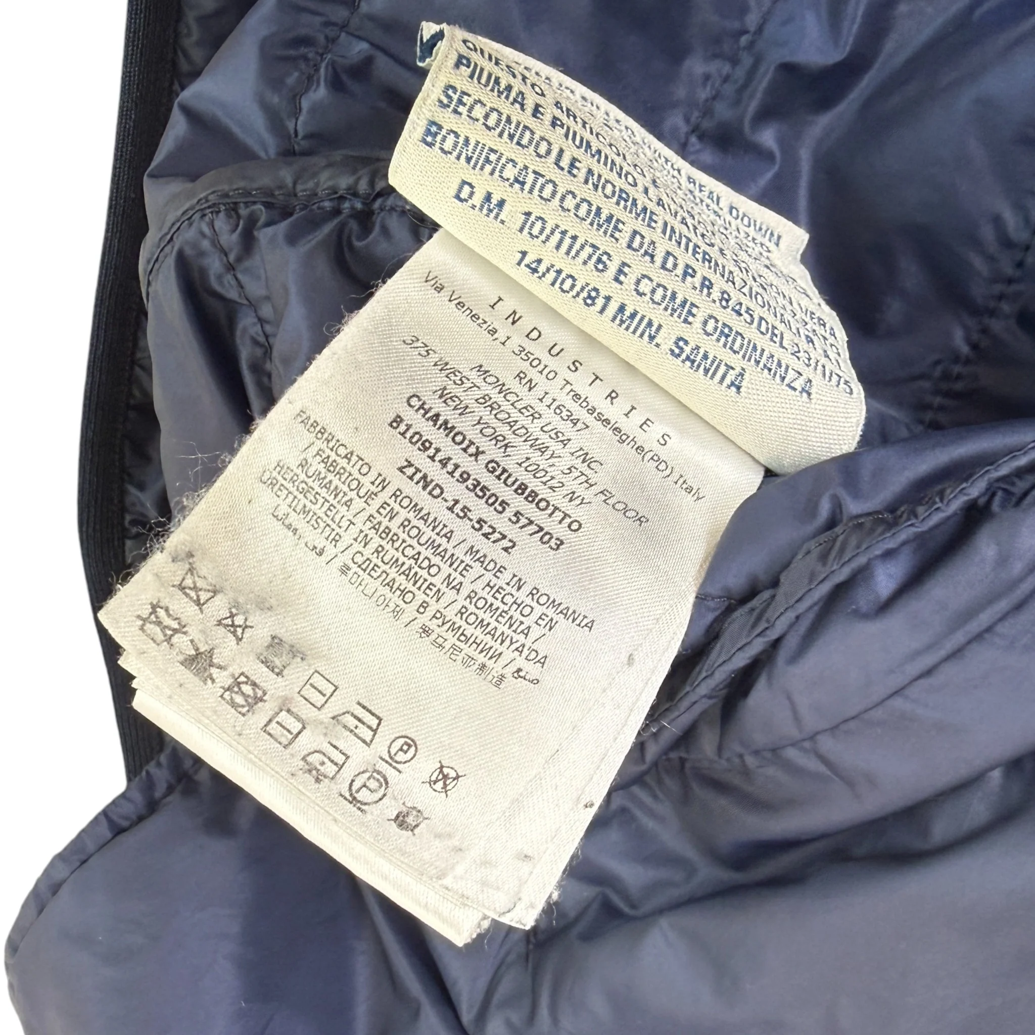 Men's Chamoix Down Jacket Navy Size 7 / XXXXL - Image 7