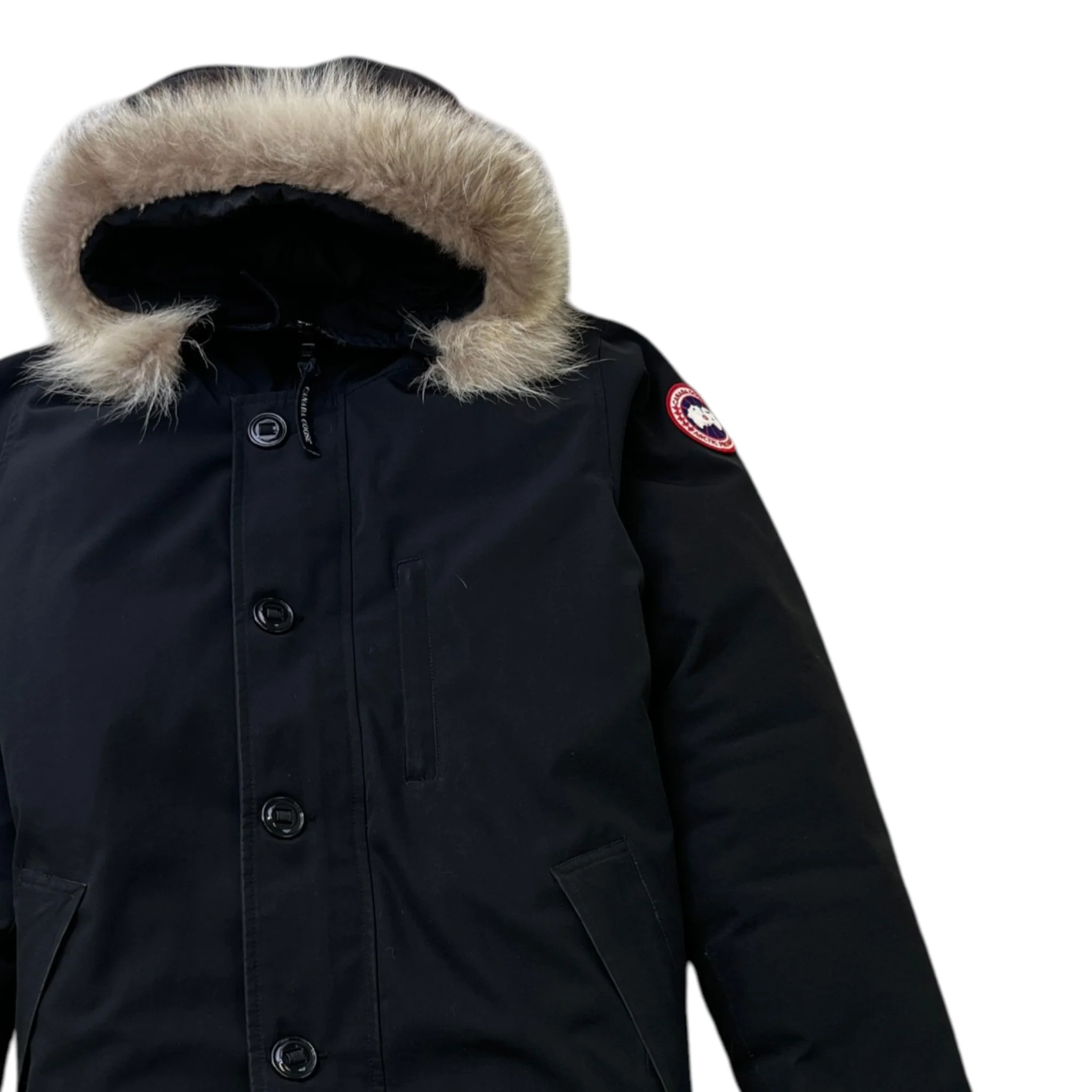 Men's Chateau Parka Down Jacket Black Size M - Image 3