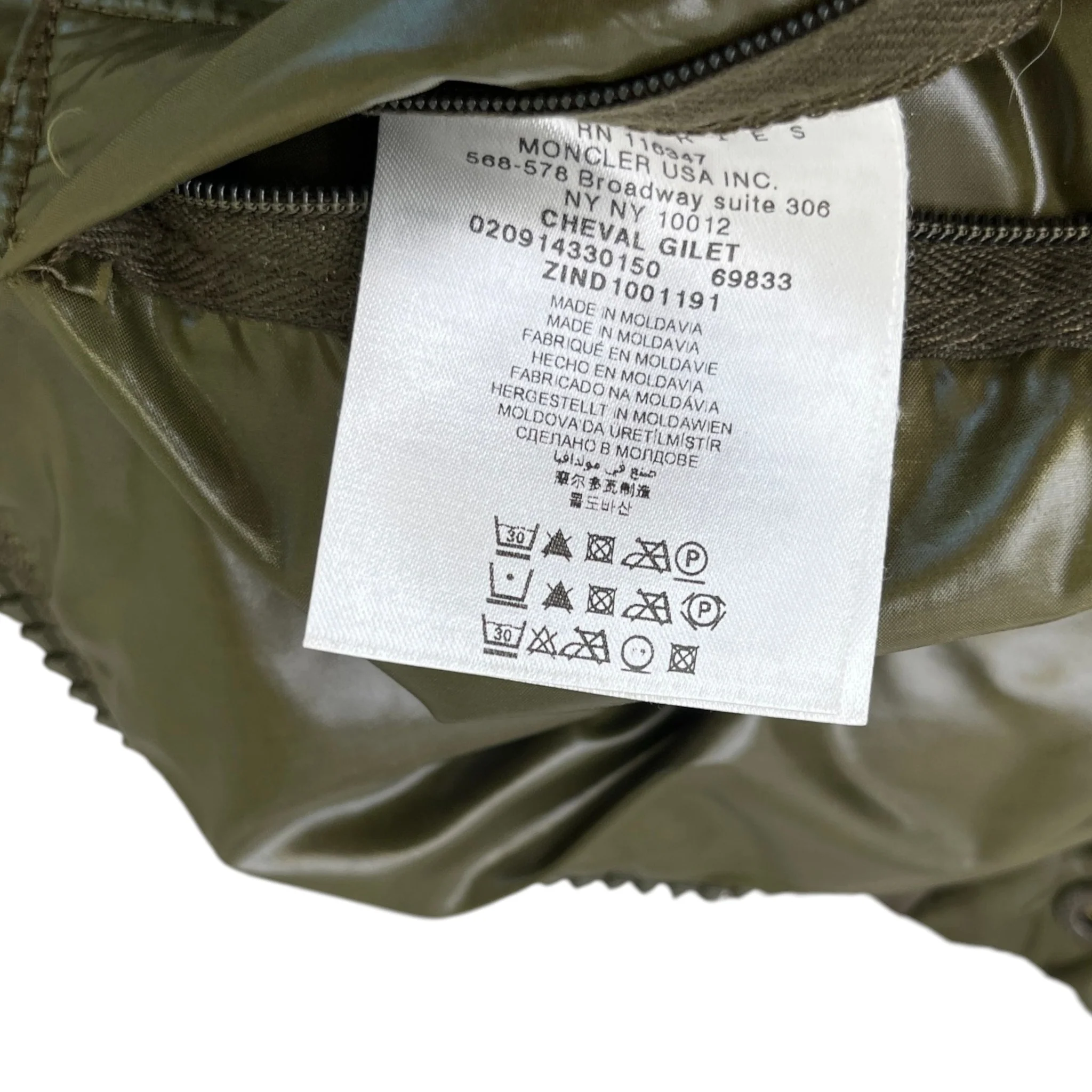Men's Cheval Gilet Khaki Size 4 / XL - Image 10