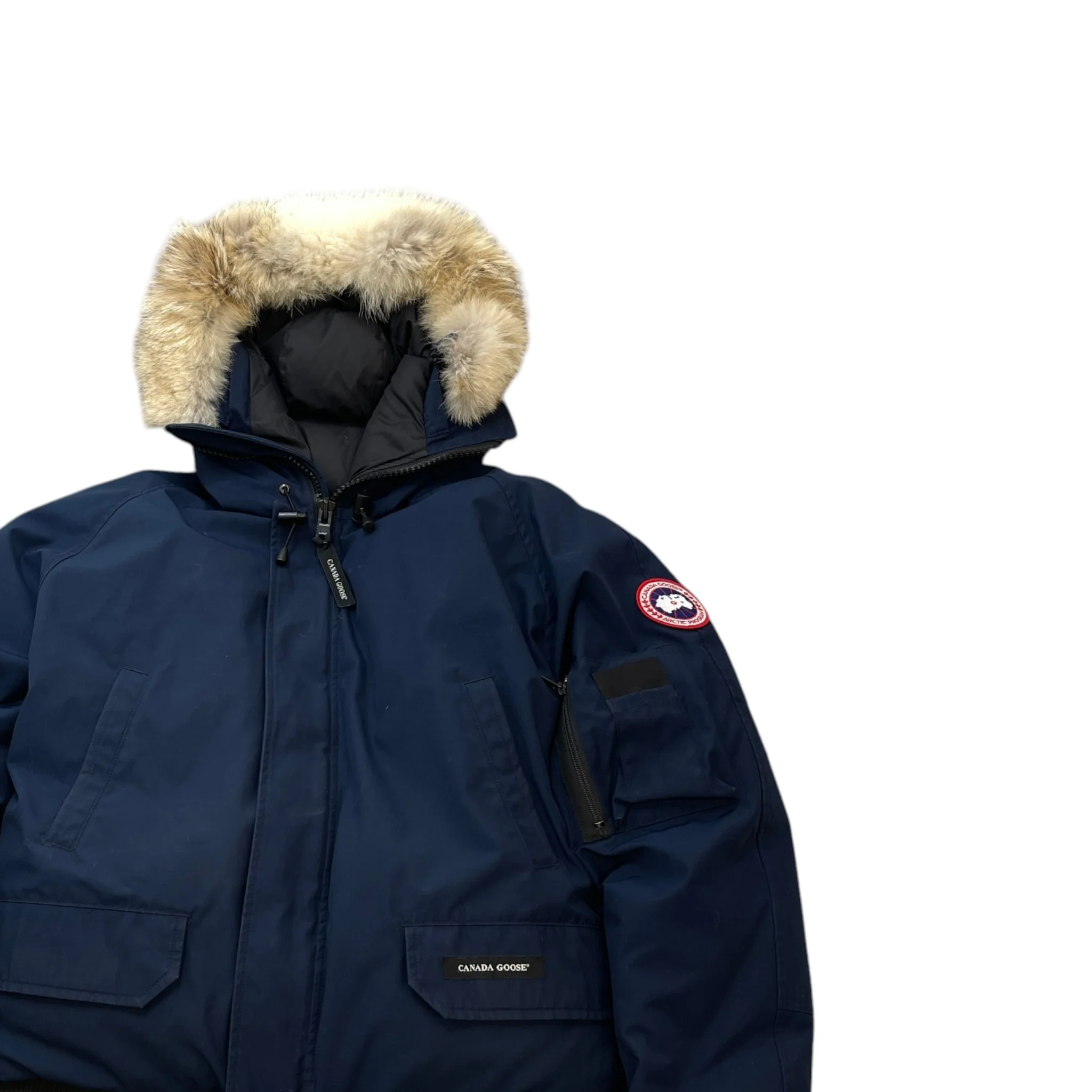 Men's Chilliwack Bomber Down Jacket Navy Size L - Image 3