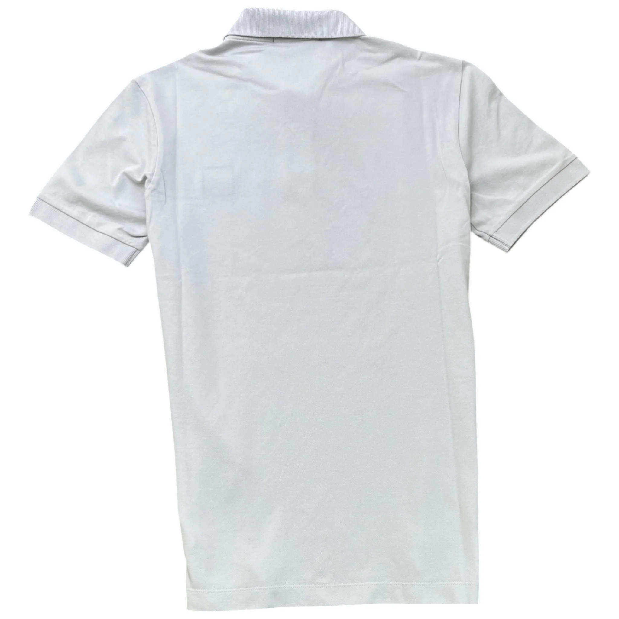 Men's Compass Logo Polo Shirt Grey Size S - Image 2