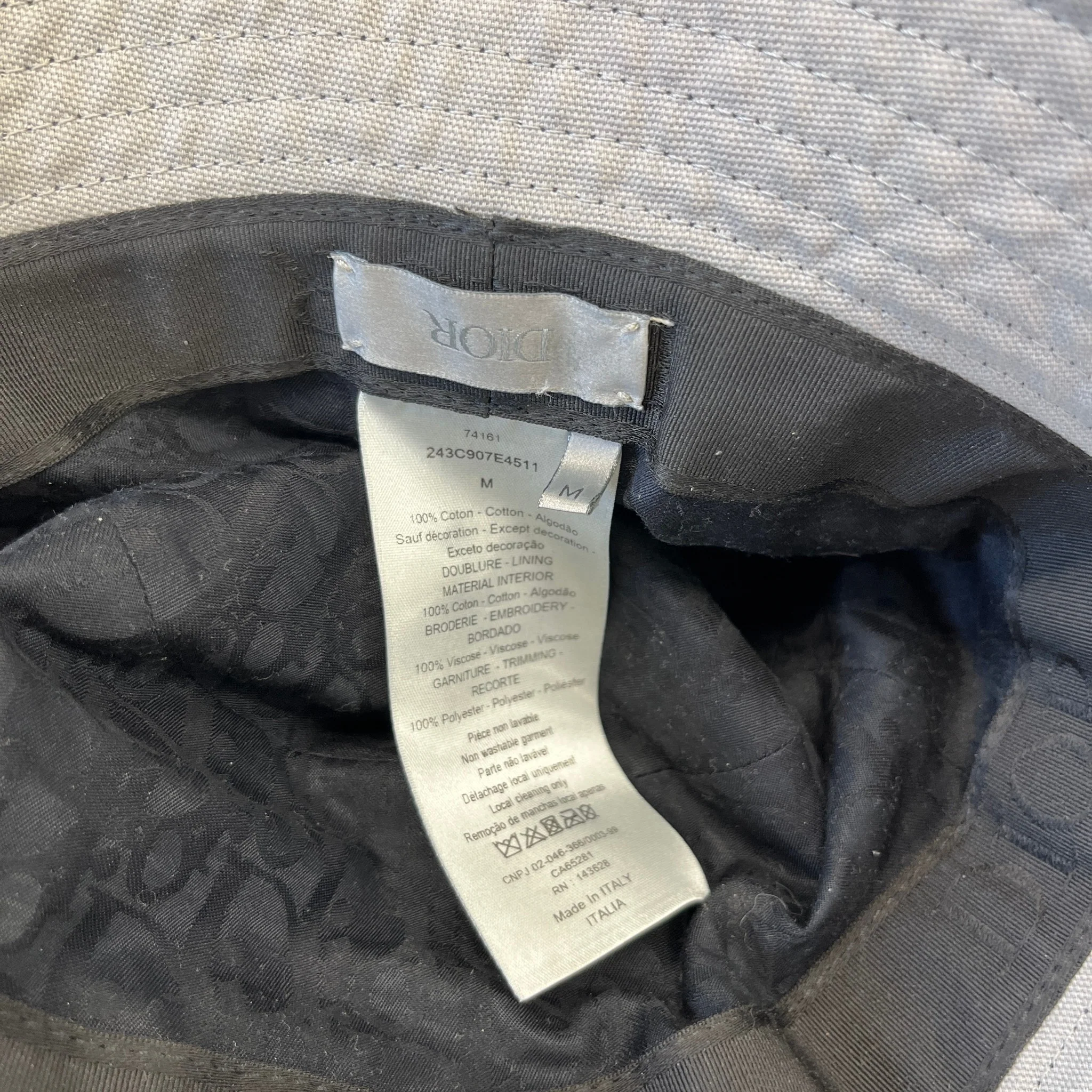 Men's Coutour Bucket Hat Black Size M - Image 7