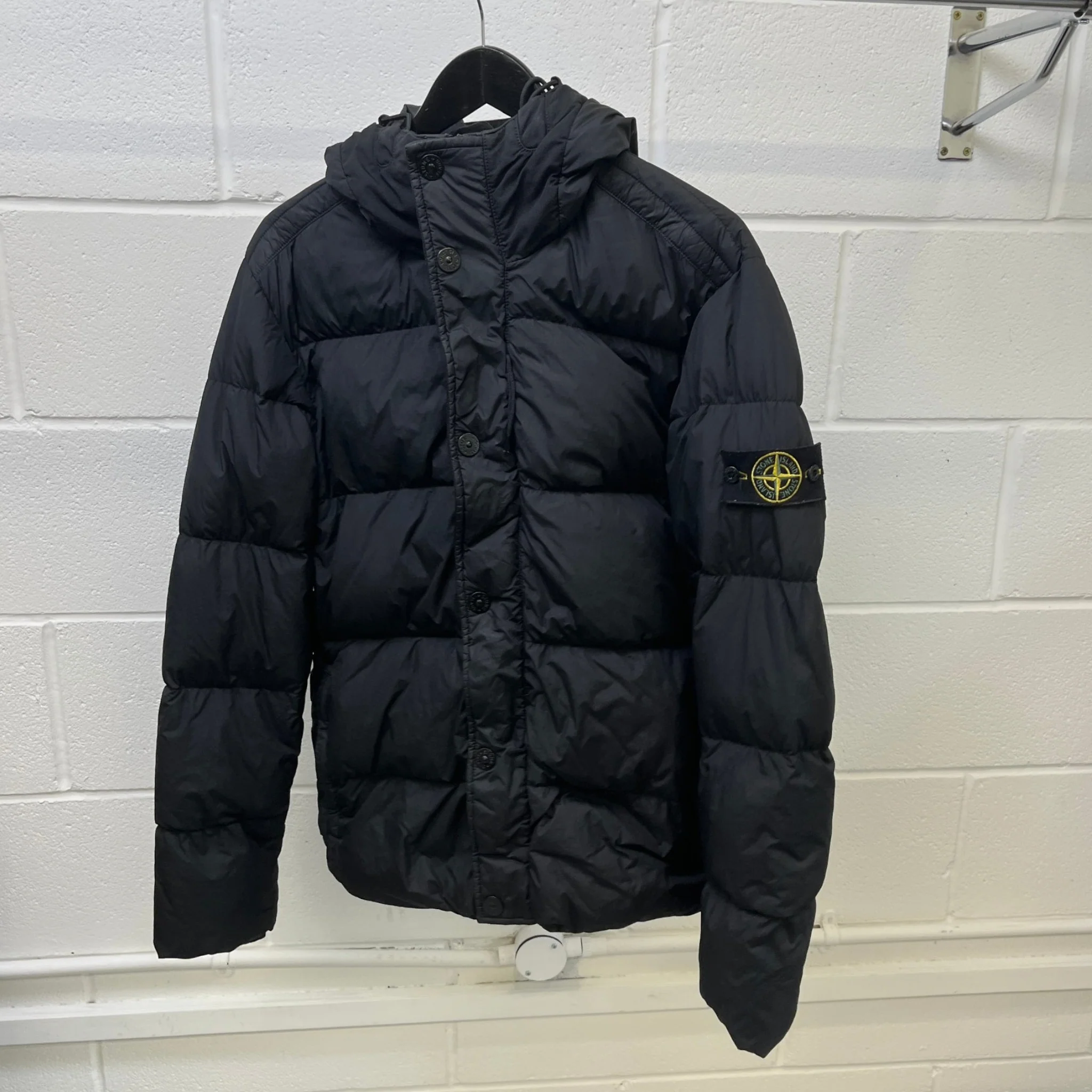 Men's Crinkle Reps Ny Down Jacket Black Size L - Image 12