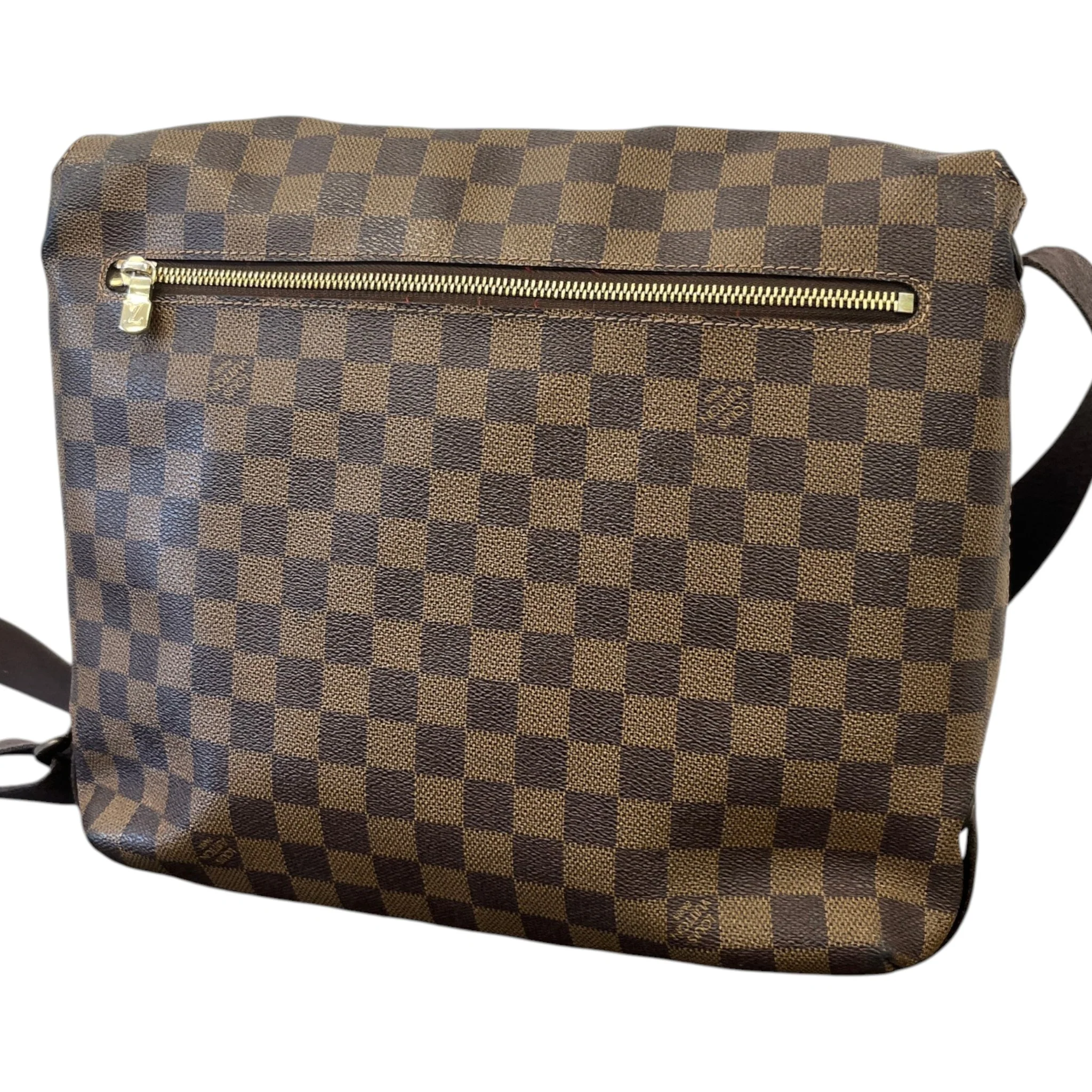 Men's Damier Ebene Brookyln Messenger Bag Brown - Image 9