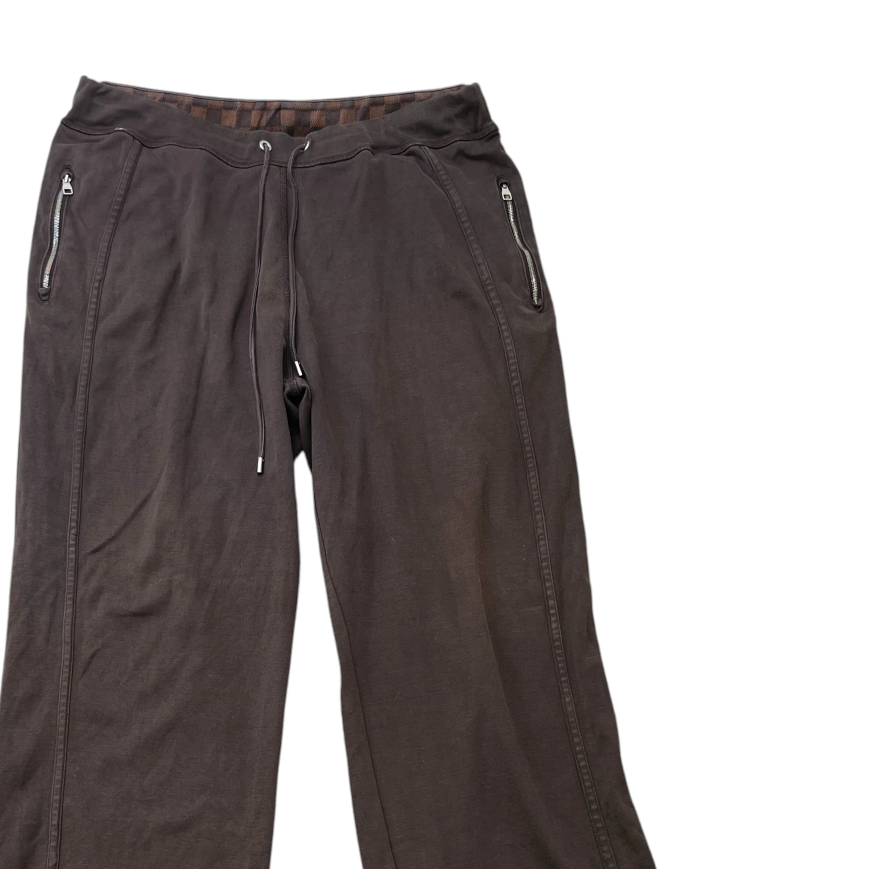 Men's Damier Ebene Lv Embossed Joggers Brown Size XL - Image 3