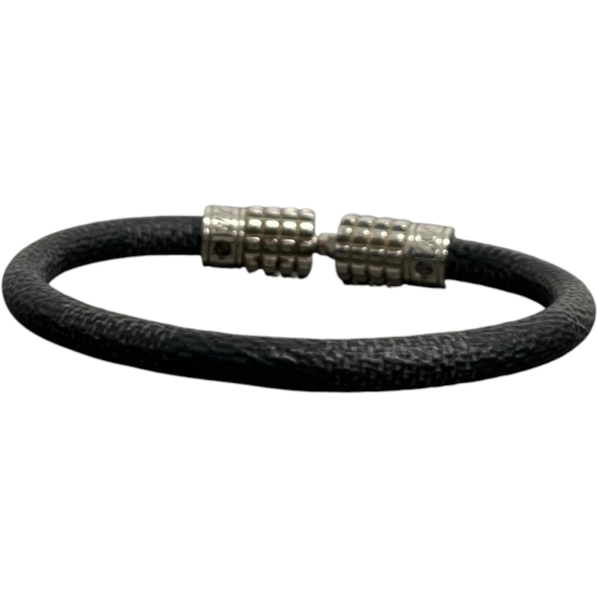 Men's Damier Graphite Digit Bracelet Black - Image 2