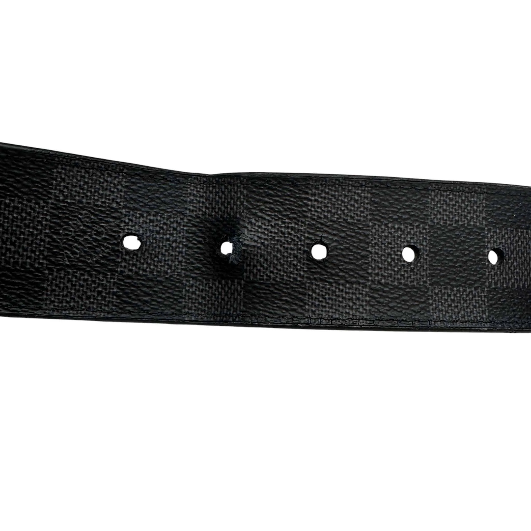 Men's Damier Graphite Pont Neuf 35Mm Belt Black Size Waist 34" - Image 8