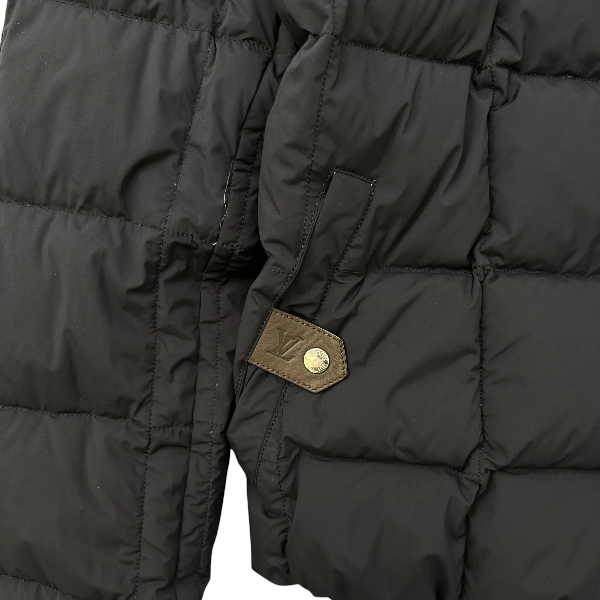 Men's Damier Graphite Reversible Down Jacket Black Size IT 48 / M - Image 10