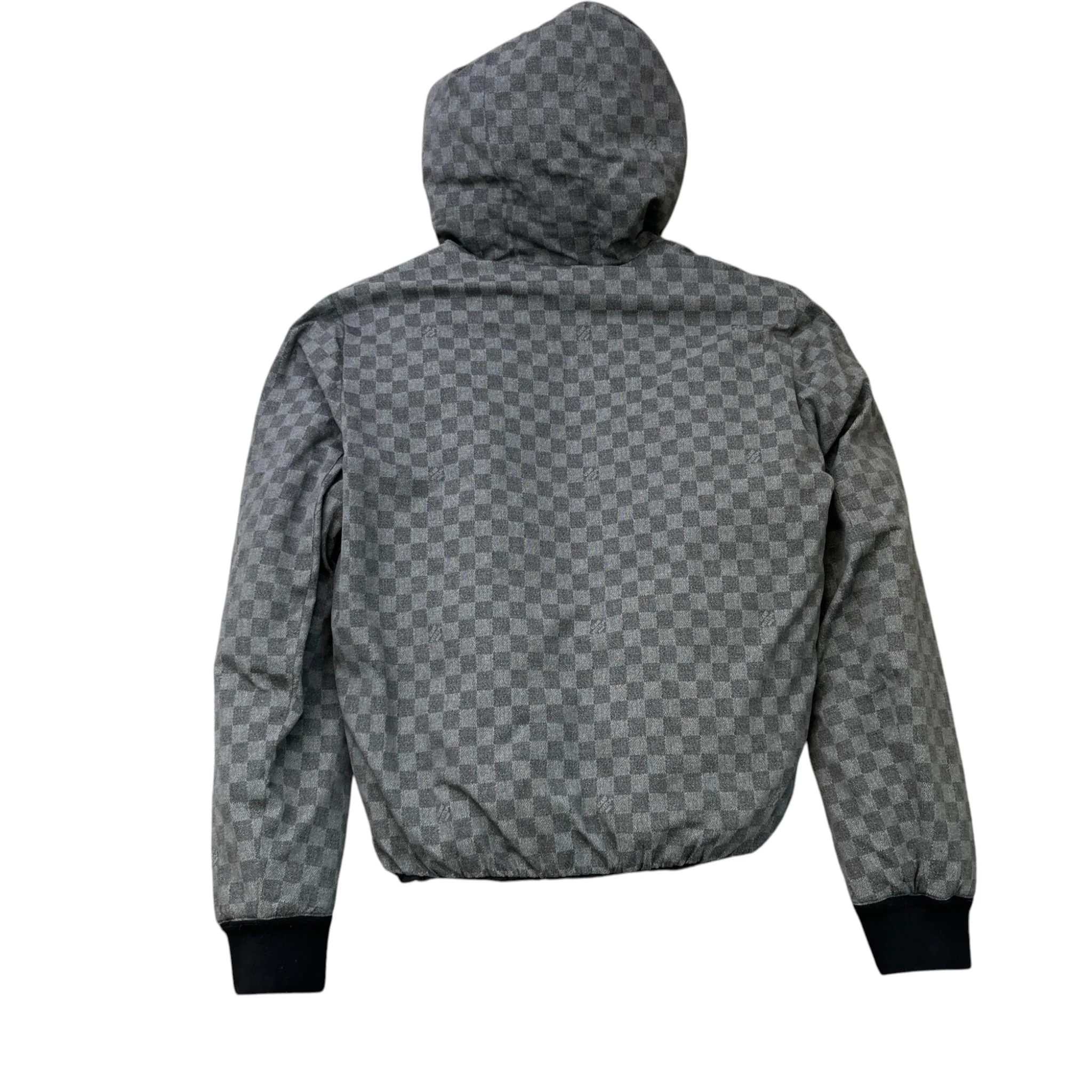 Men's Damier Graphite Reversible Down Jacket Black Size IT 48 / M - Image 3