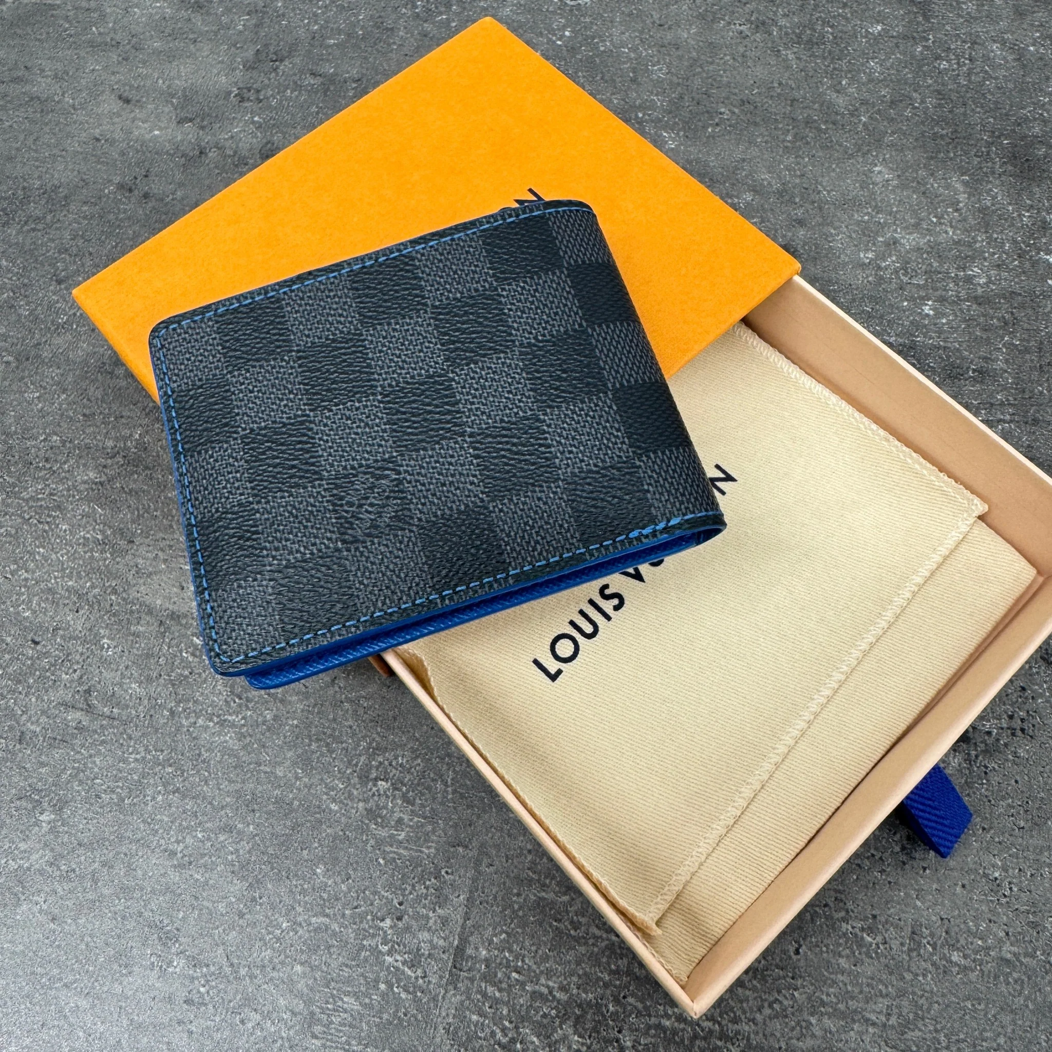 Men's Damier Graphite Slender Wallet Black - Image 8