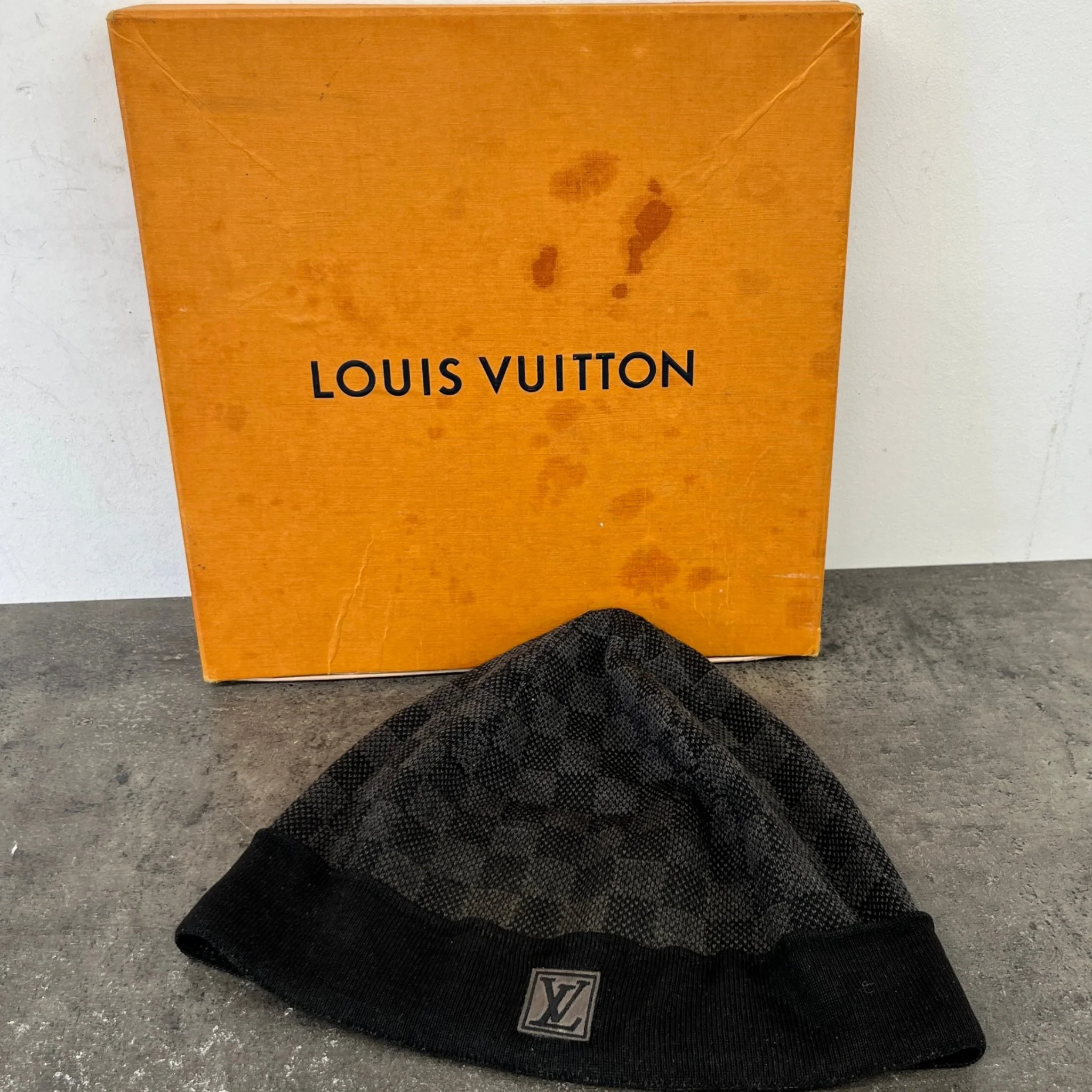 Men's Damier Néo Petit Beanie Hat Black - Image 8