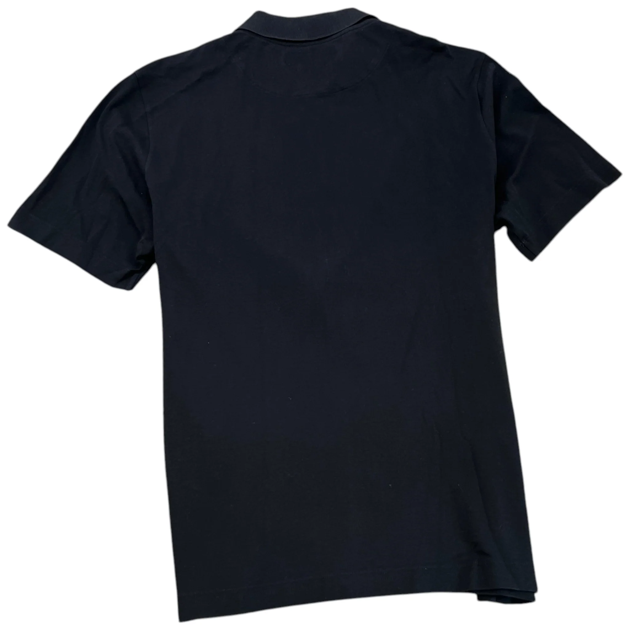 Men's Damier Pocket Polo Shirt Black Size XL - Image 2