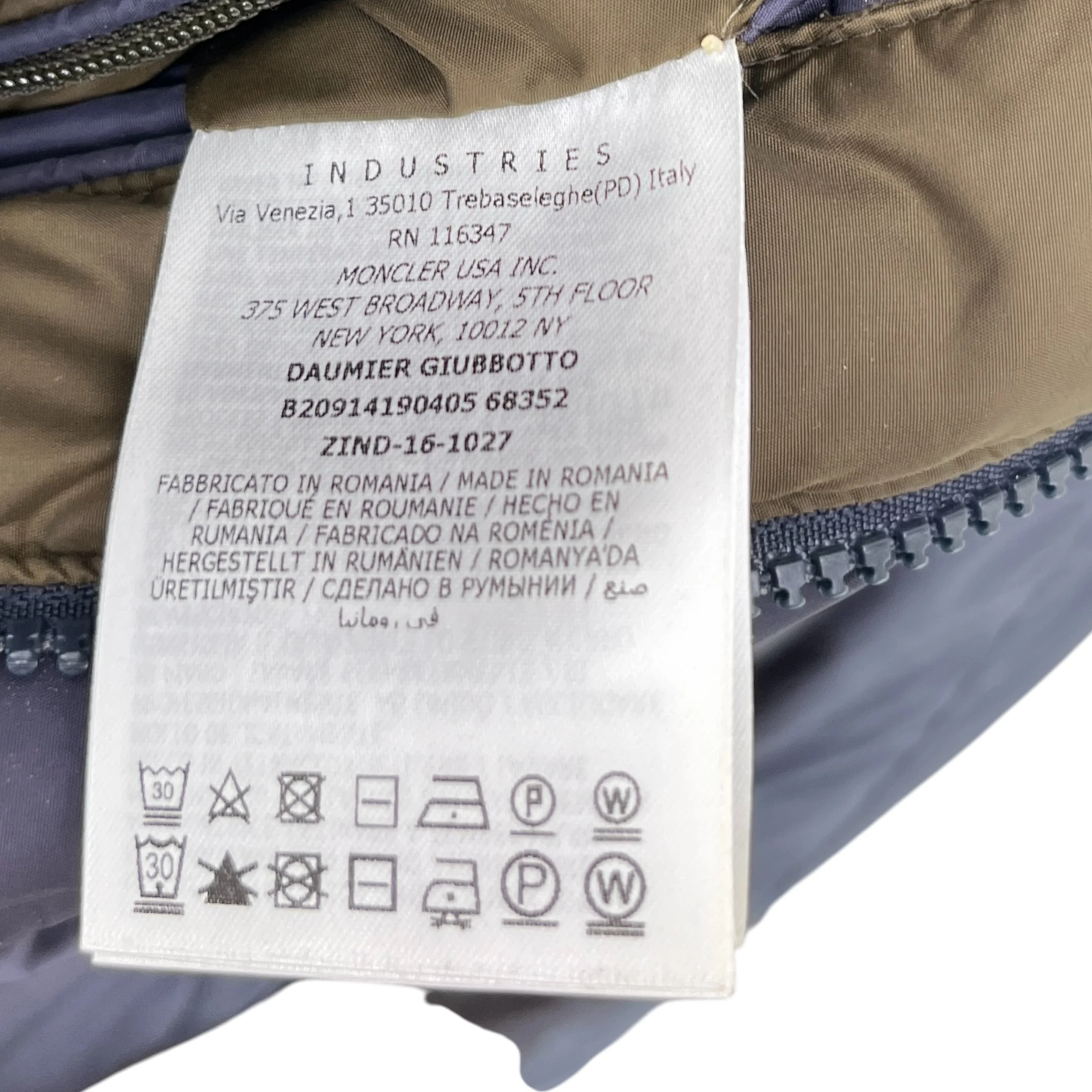 Men's Daumier Down Jacket Navy Size 4 / XL - Image 8