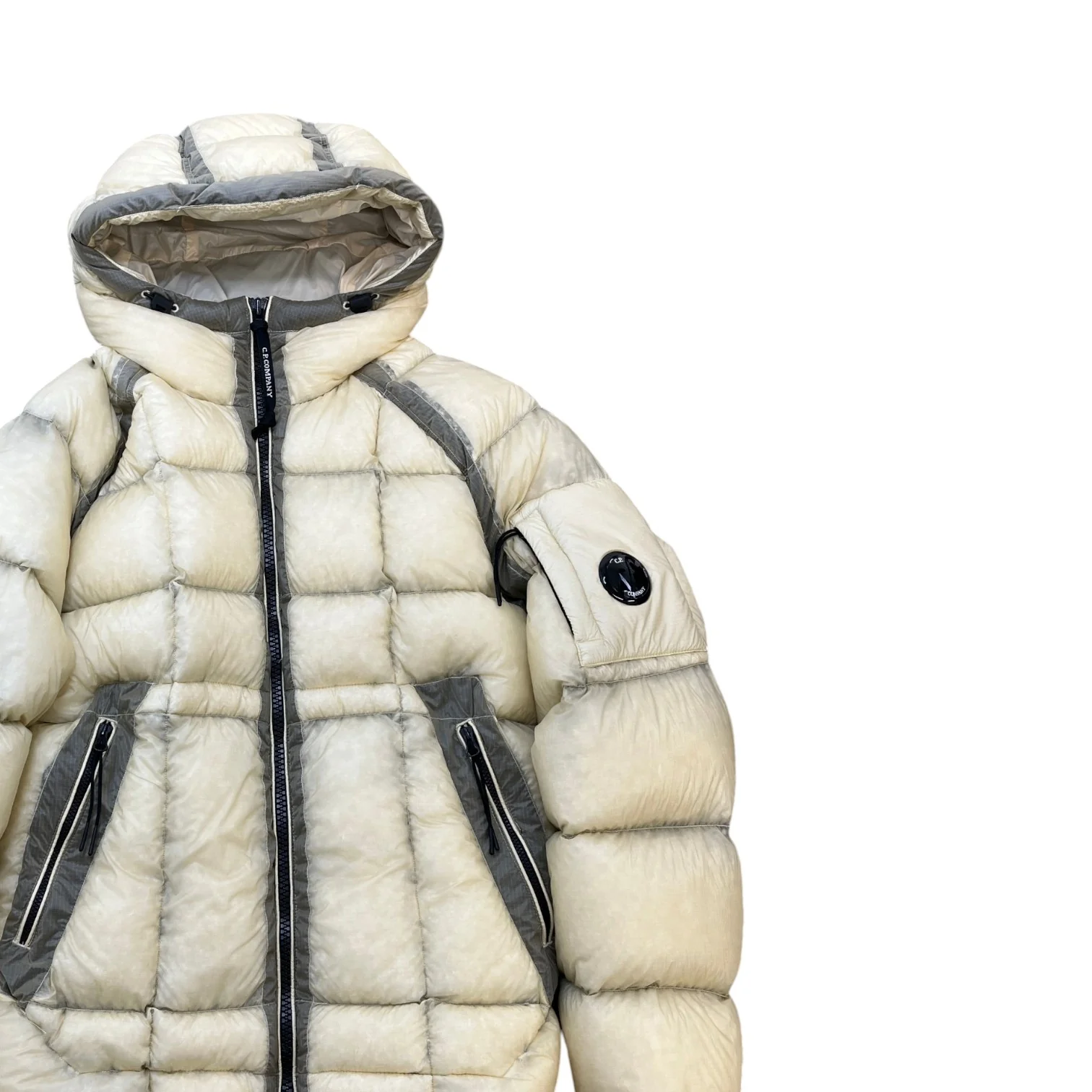 Men's D.D Shell Lens Down Jacket Beige Size S - Image 3